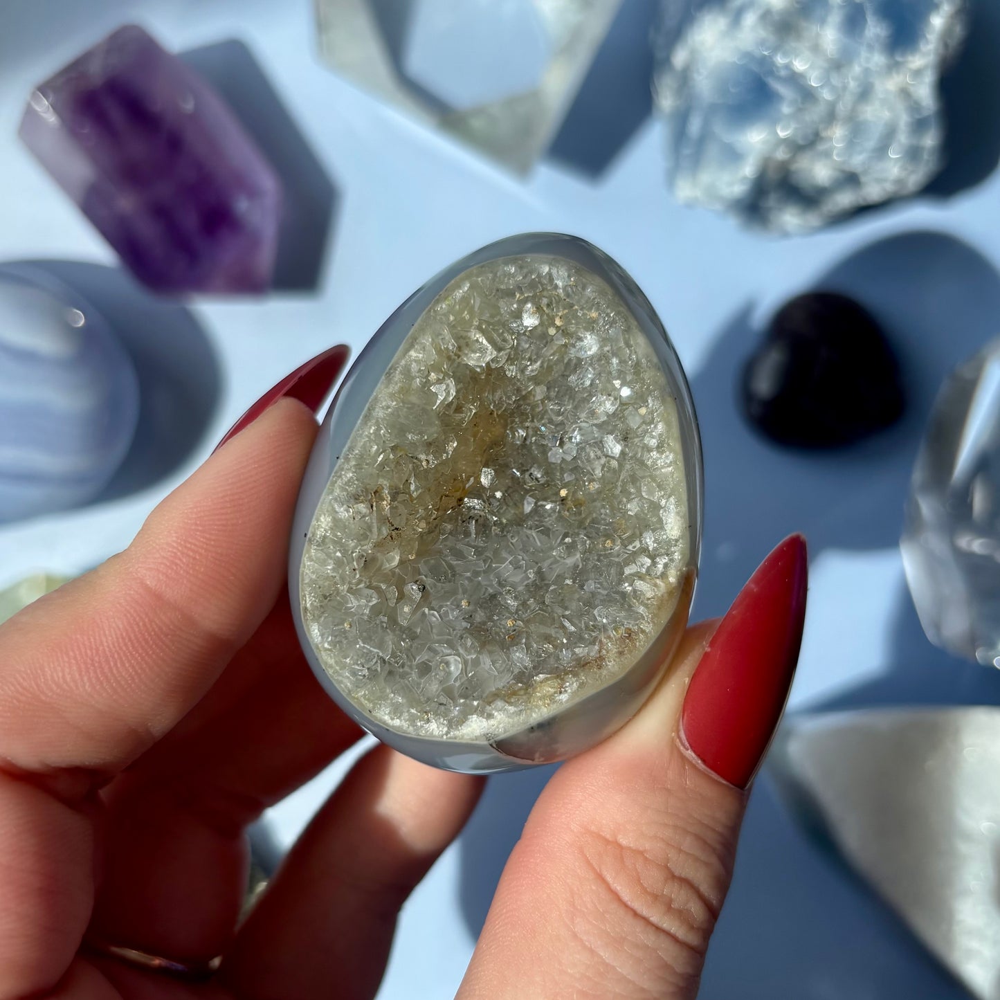 AGATE DRUZY EGGS
