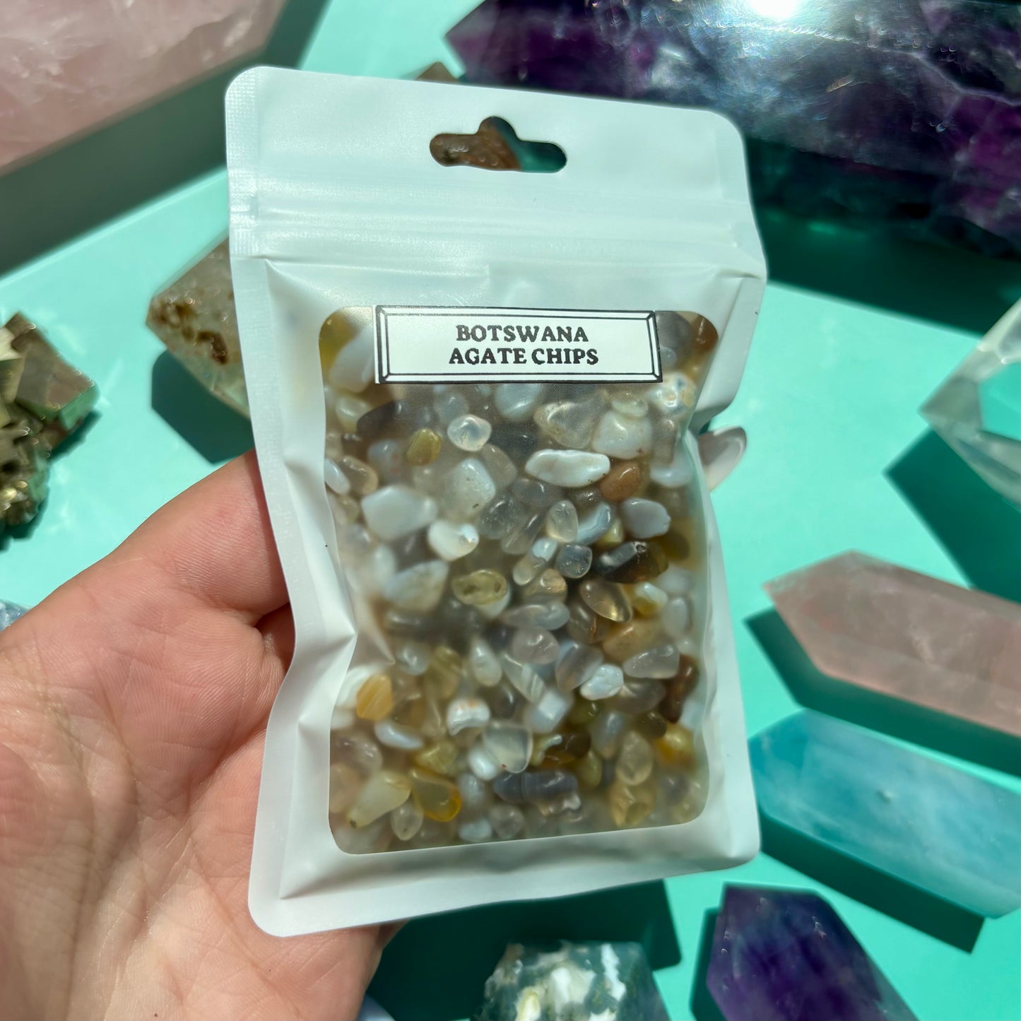 BOTSWANA AGATE CHIPS - (100g)