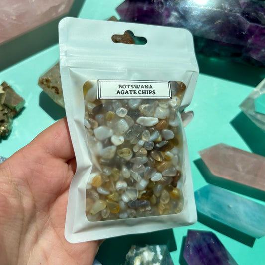BOTSWANA AGATE CHIPS - (100g)