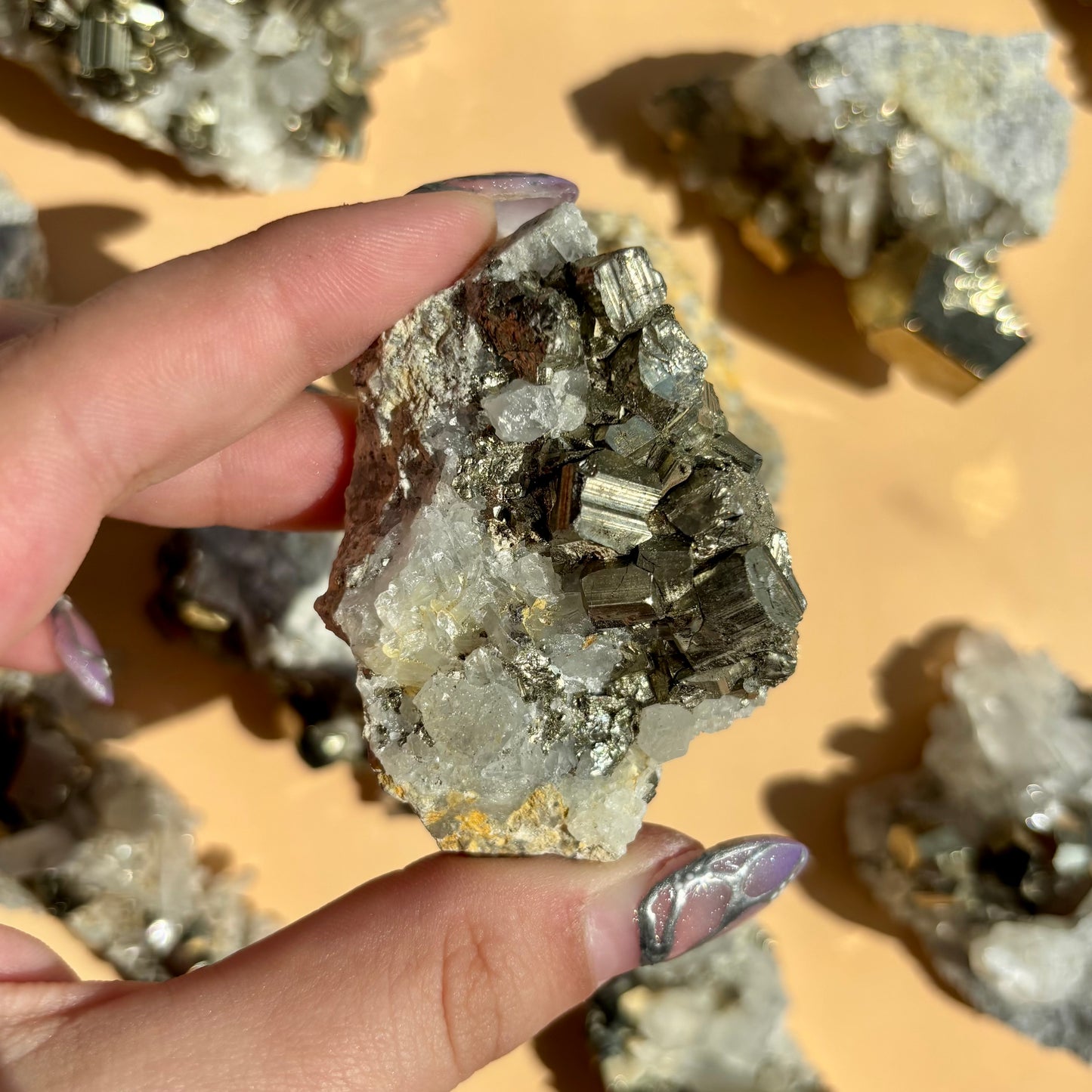 PYRITE AND QUARTZ SPECIMENS