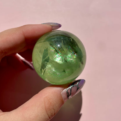 GEMMY GREEN FLUORITE SPHERES