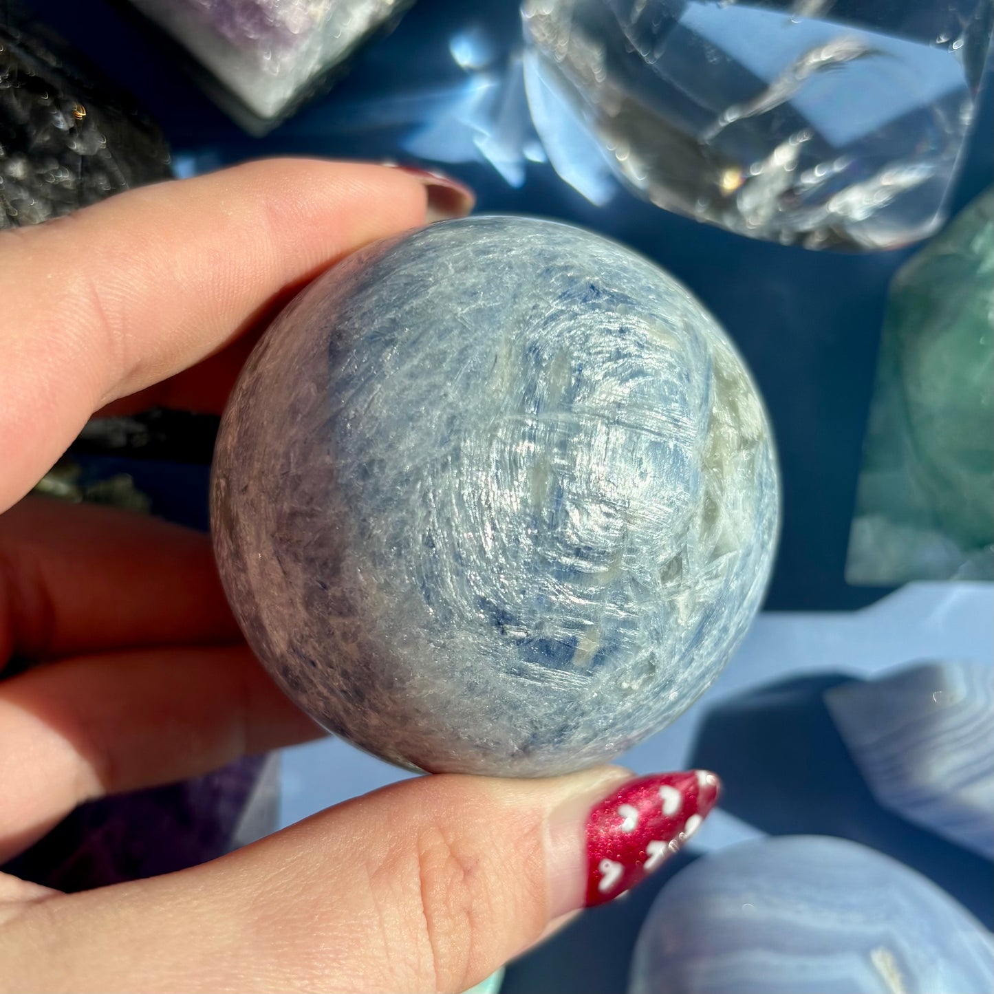 BLUE KYANITE SPHERES