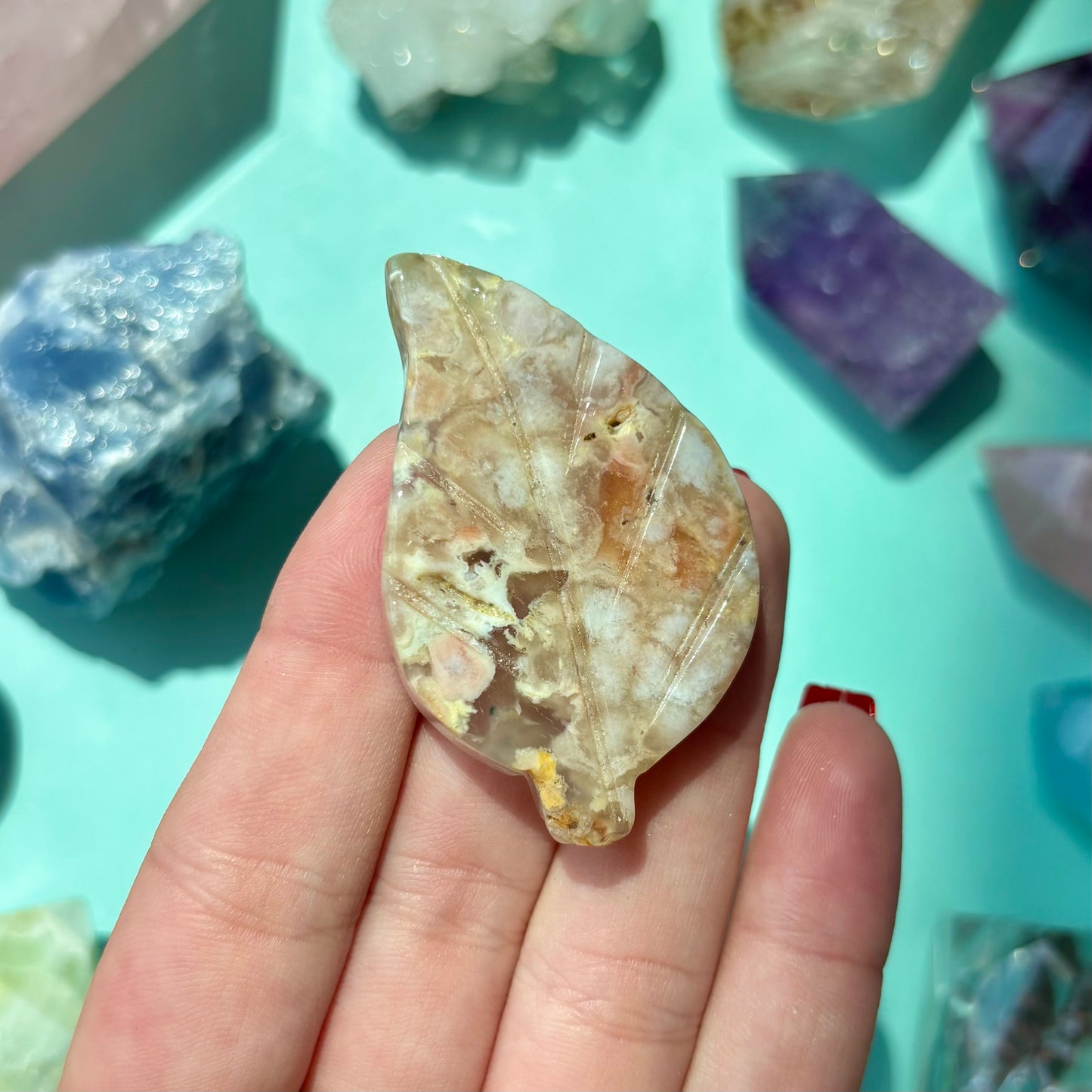 FLOWER AGATE LEAF
