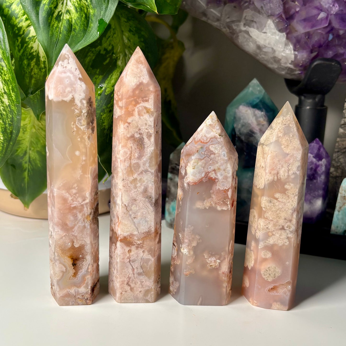 FLOWER AGATE TOWERS