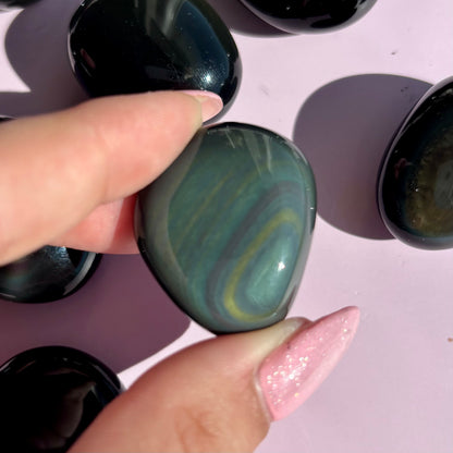 RAINBOW OBSIDIAN MINI PALMSTONES