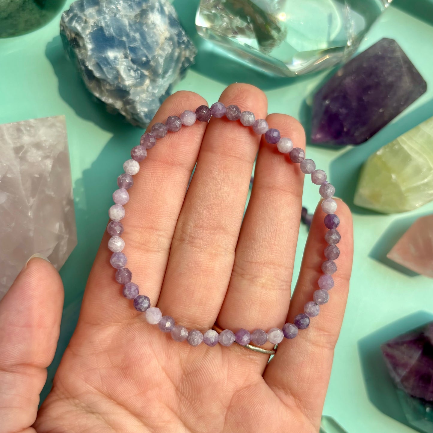 LEPIDOLITE BRACELET - FACETED