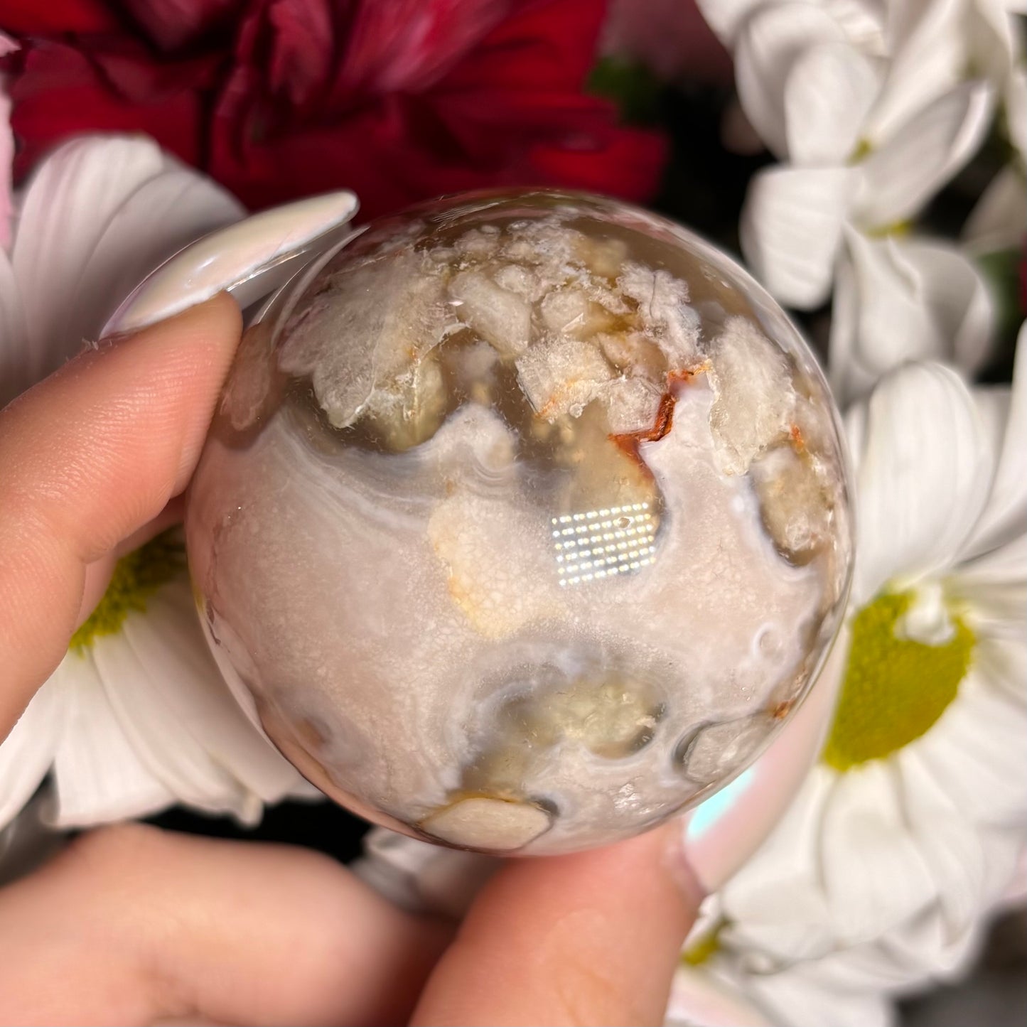 FLOWER AGATE SPHERES