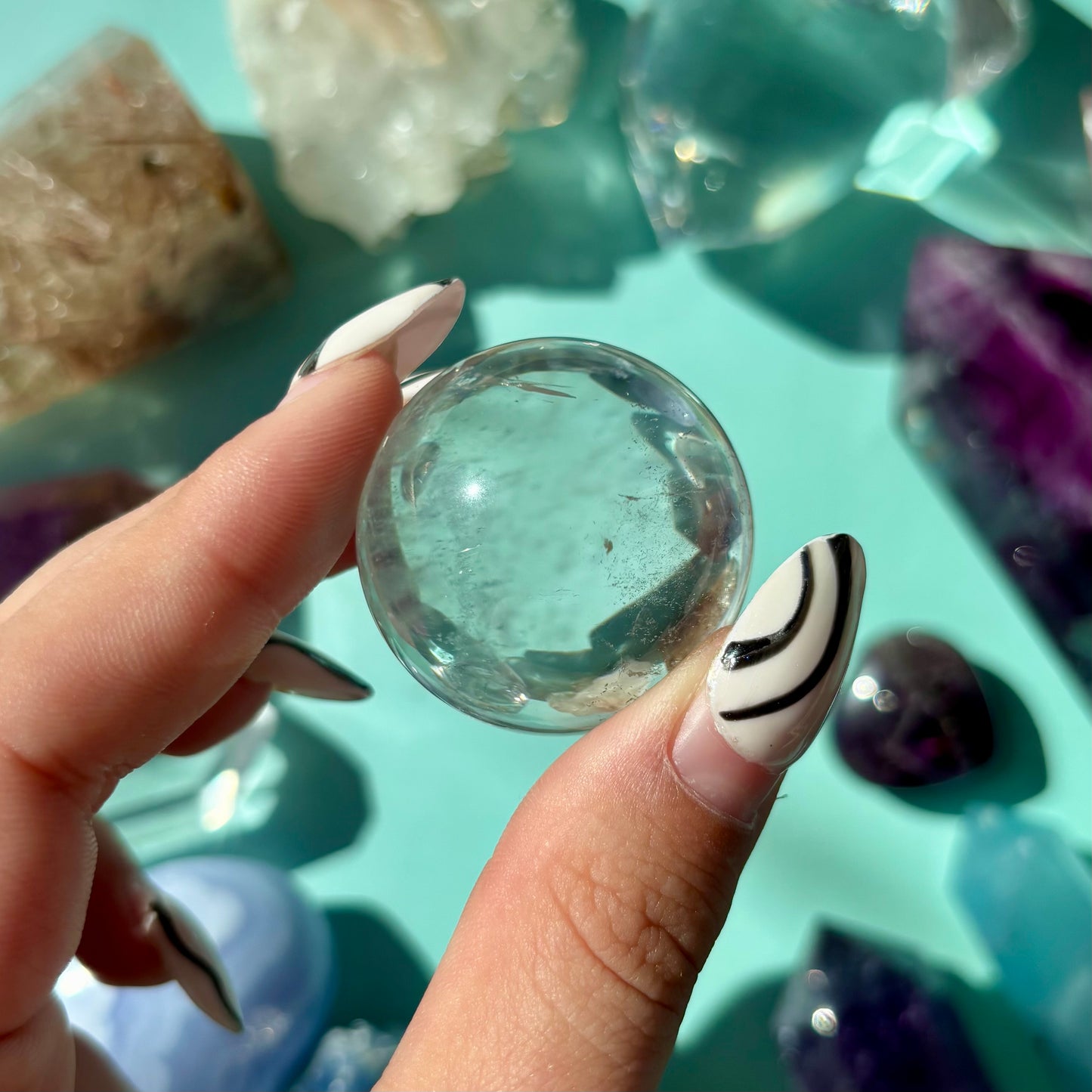 CLEAR QUARTZ SPHERES