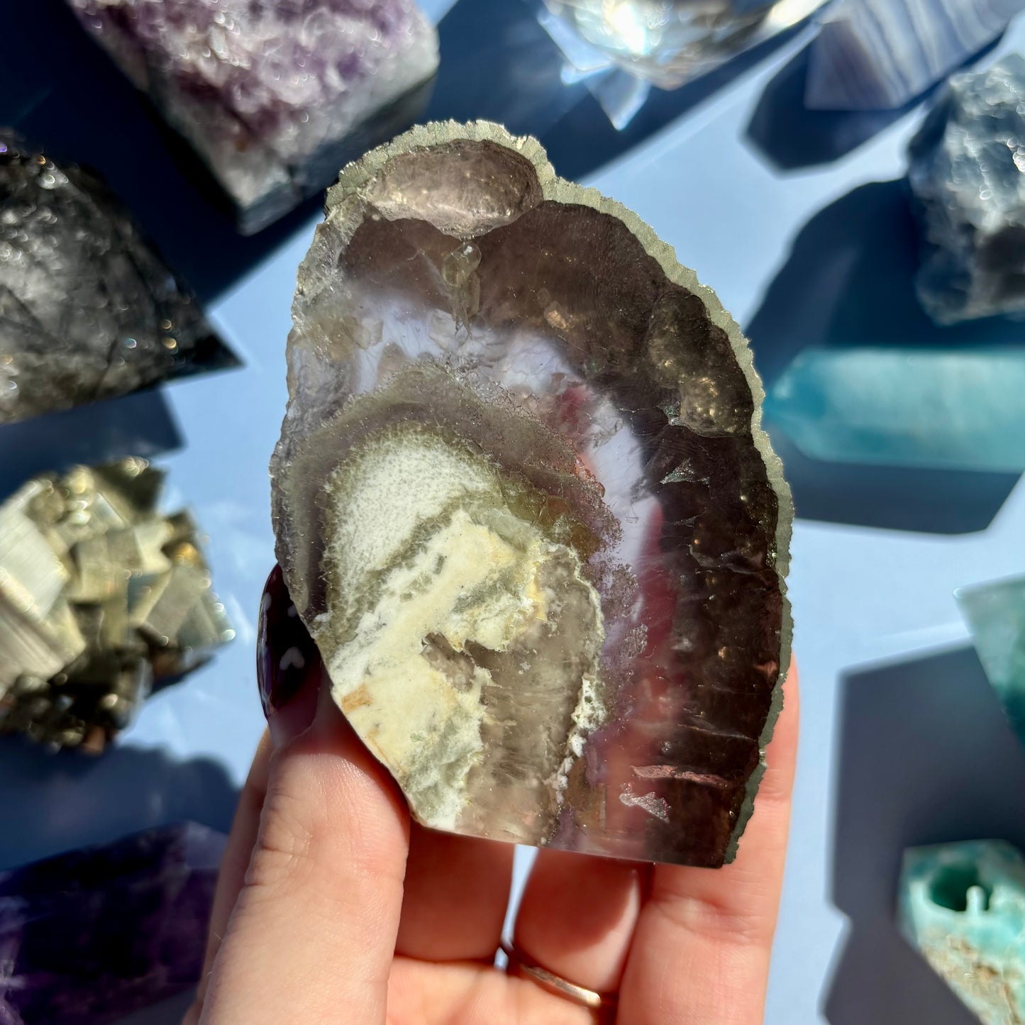 FLUORITE/PYRITE FREEFORMS