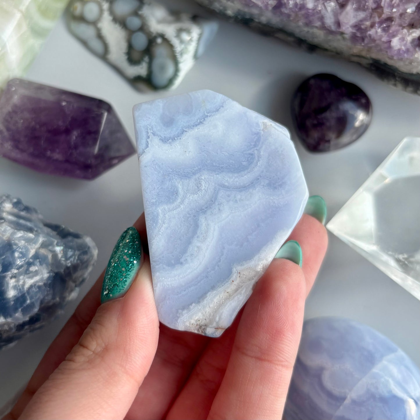 BLUE LACE AGATE FREEFORM
