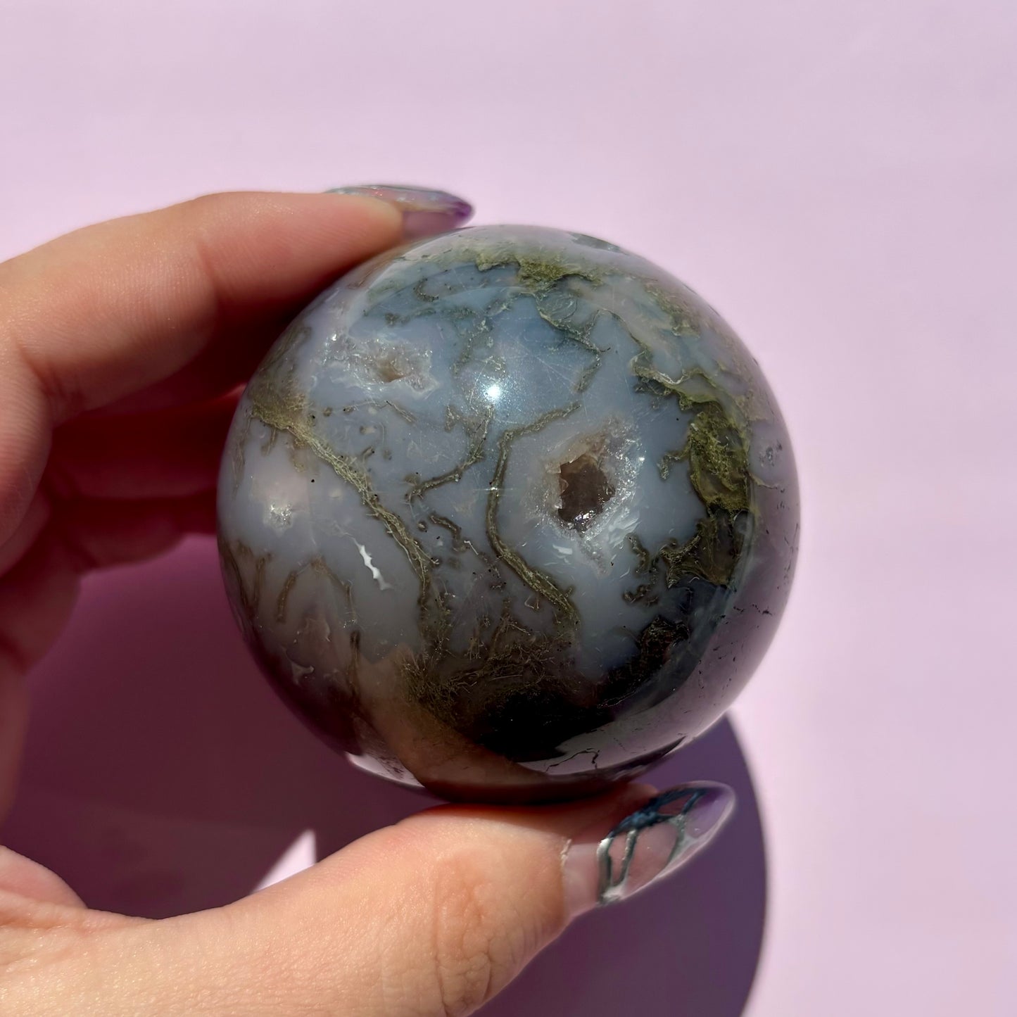 MOSS AGATE SPHERES