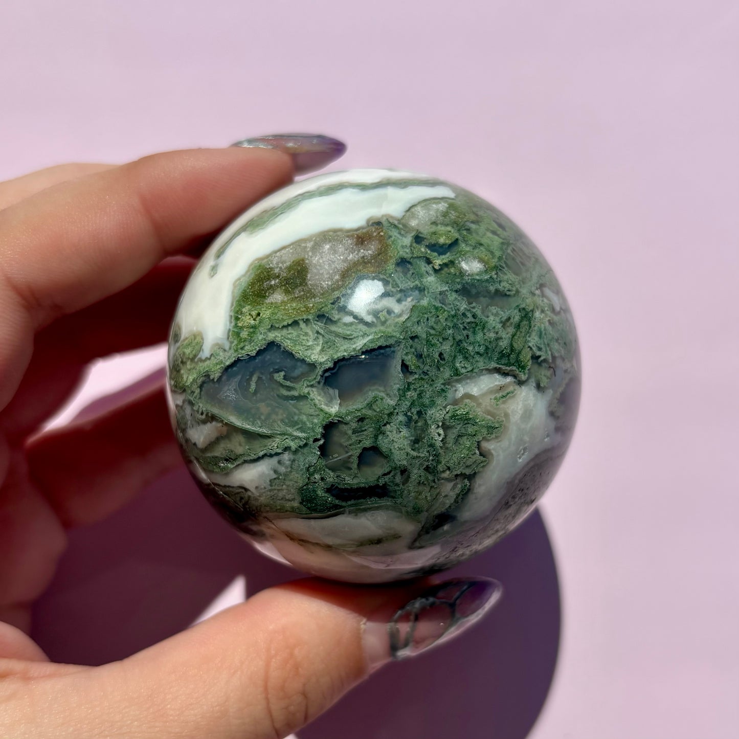 MOSS AGATE SPHERES
