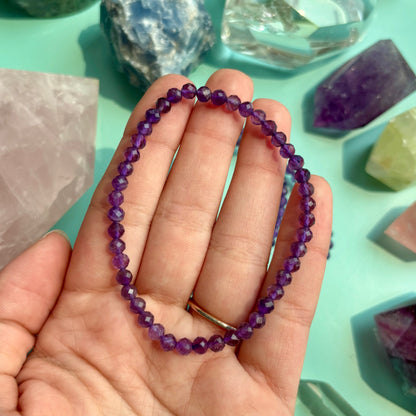 AMETHYST BRACELET - FACETED