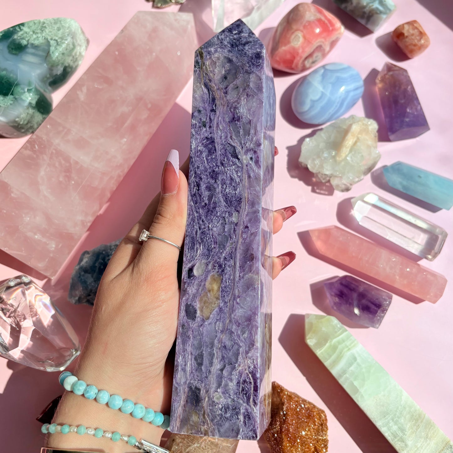 XL CHAROITE TOWER