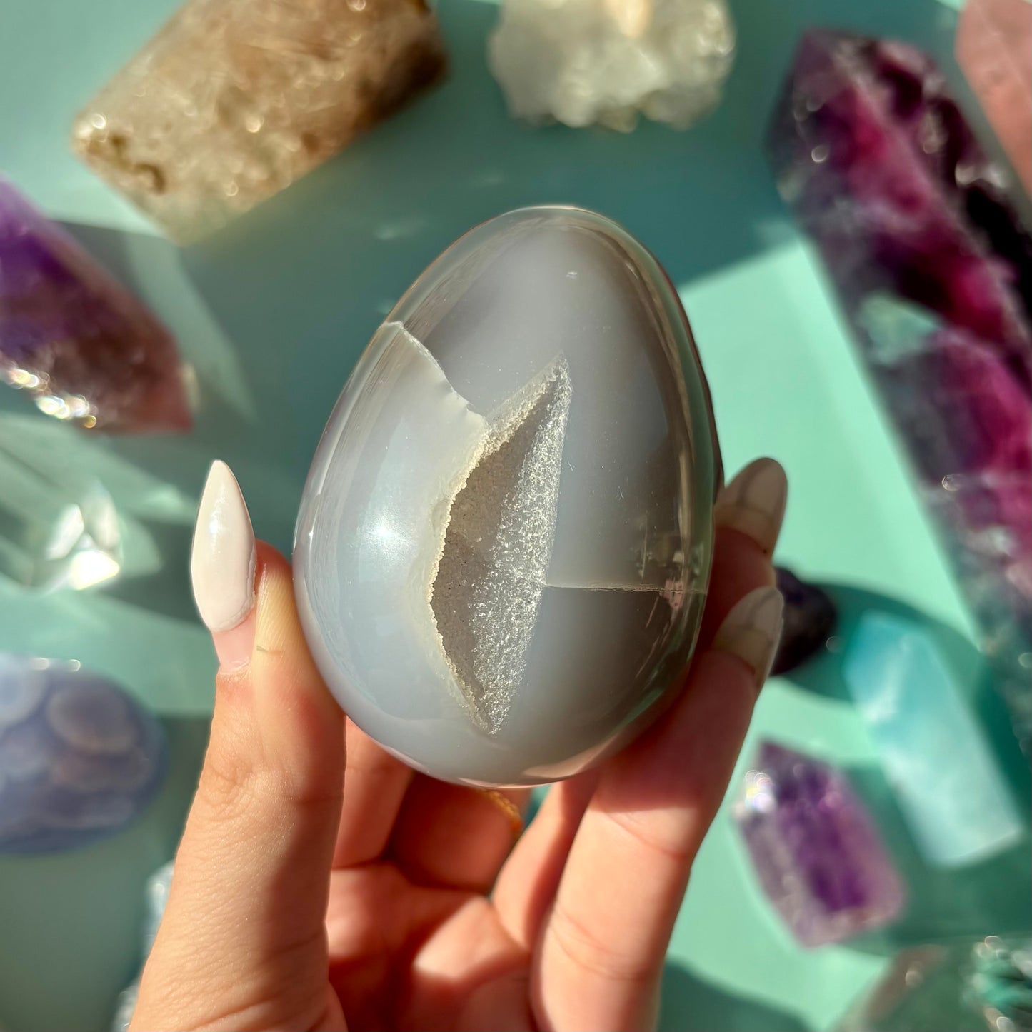 AGATE DRUZY EGGS