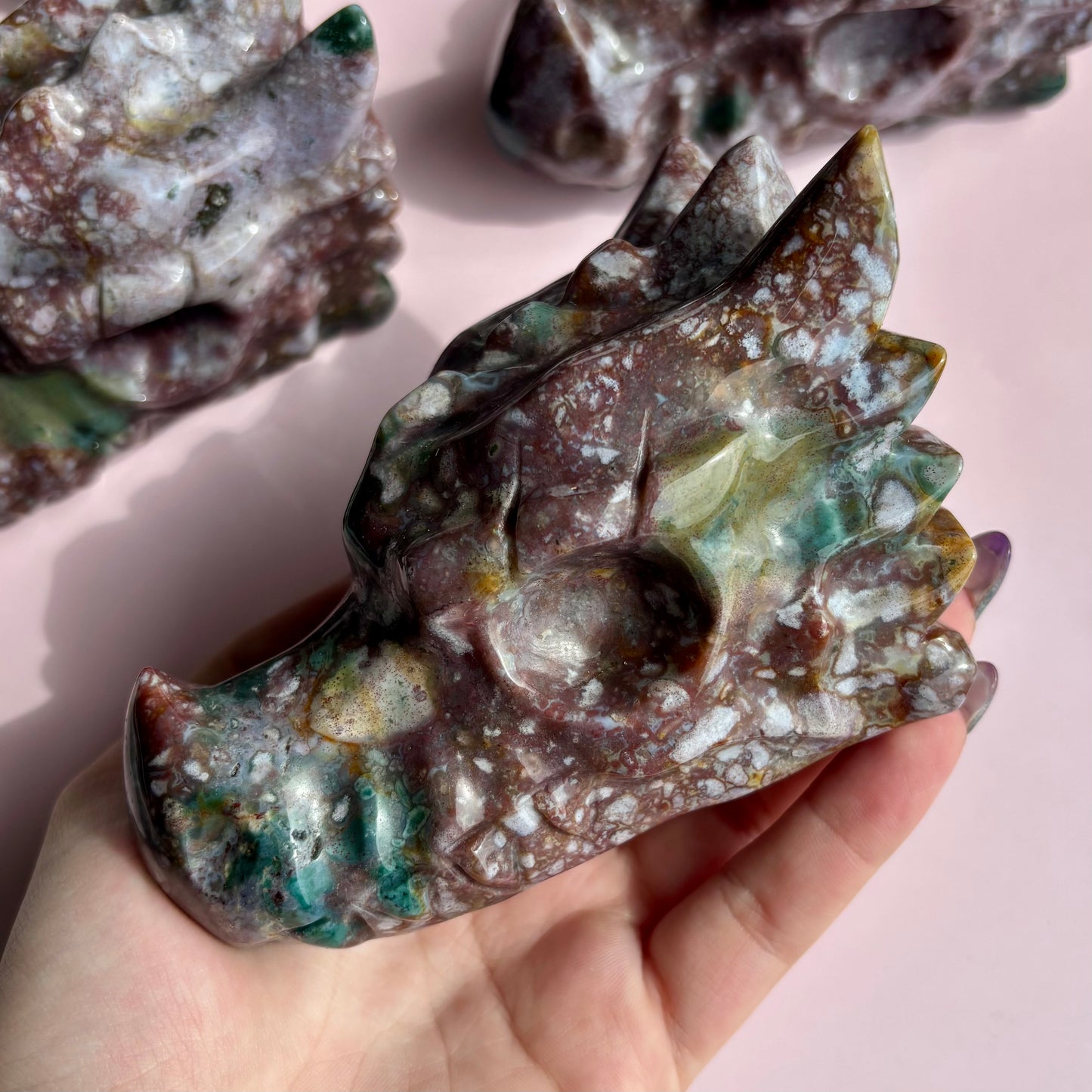 OCEAN JASPER DRAGON HEAD