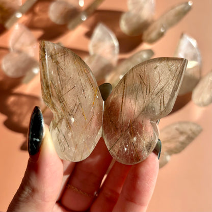 RUTILE QUARTZ BUTTERFLY