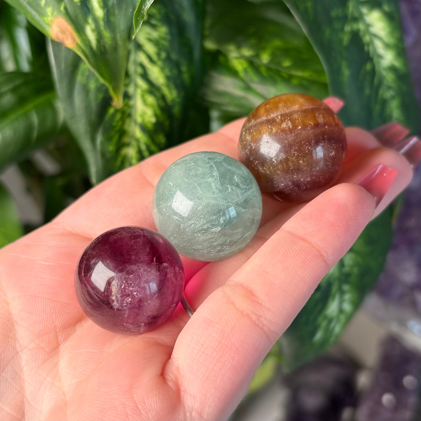 FLUORITE SPHERES