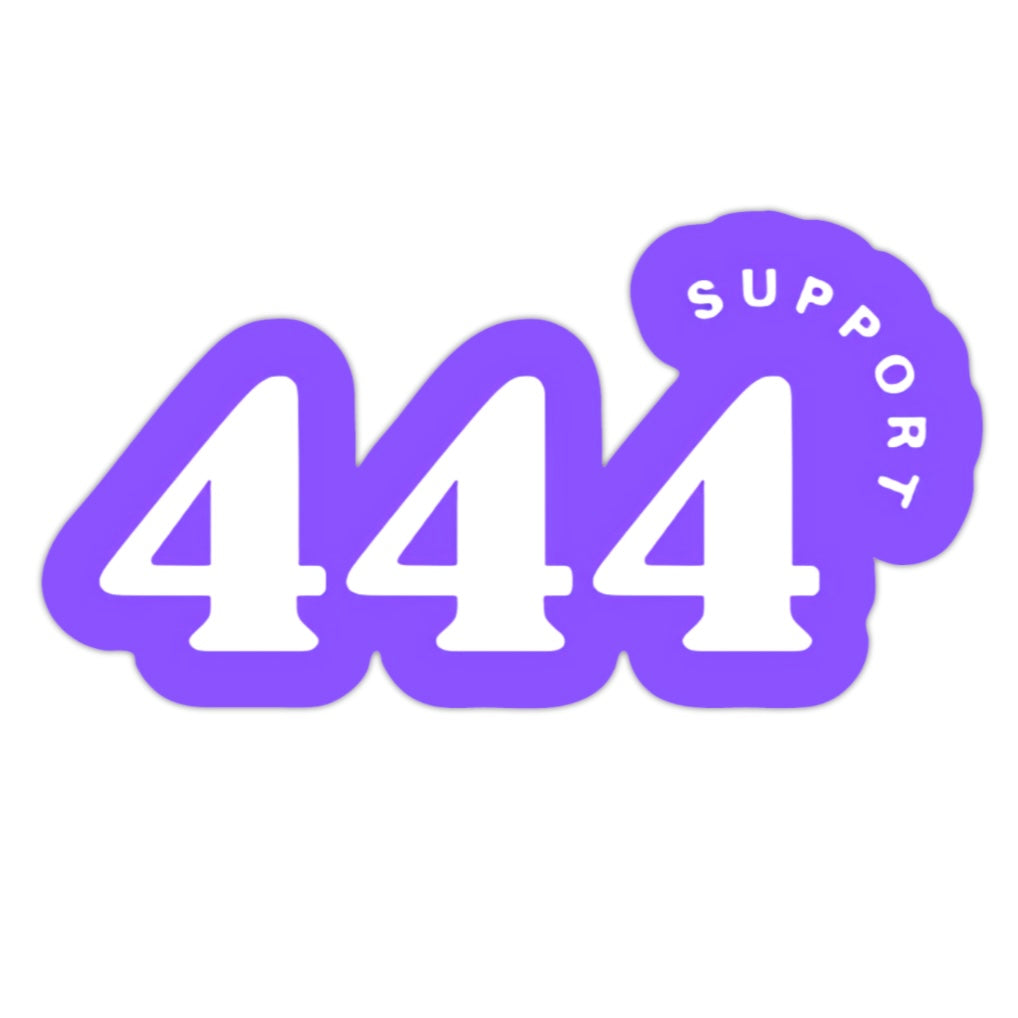 444 SUPPORT STICKER 🪻