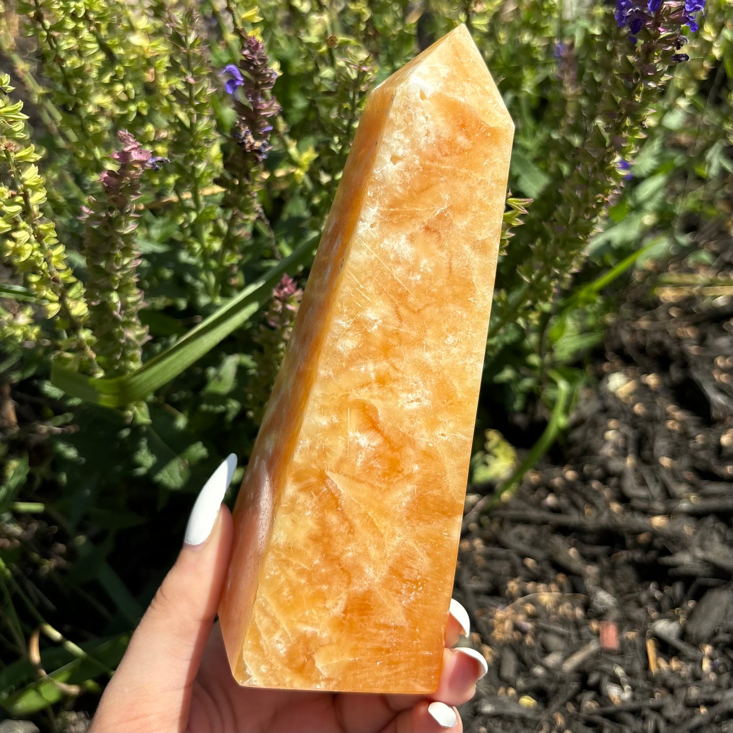 ORANGE CALCITE TOWERS