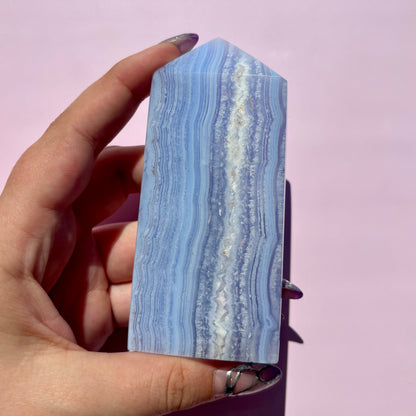 BLUE LACE AGATE TOWERS