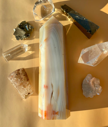 BANDED AGATE TOWER - 145