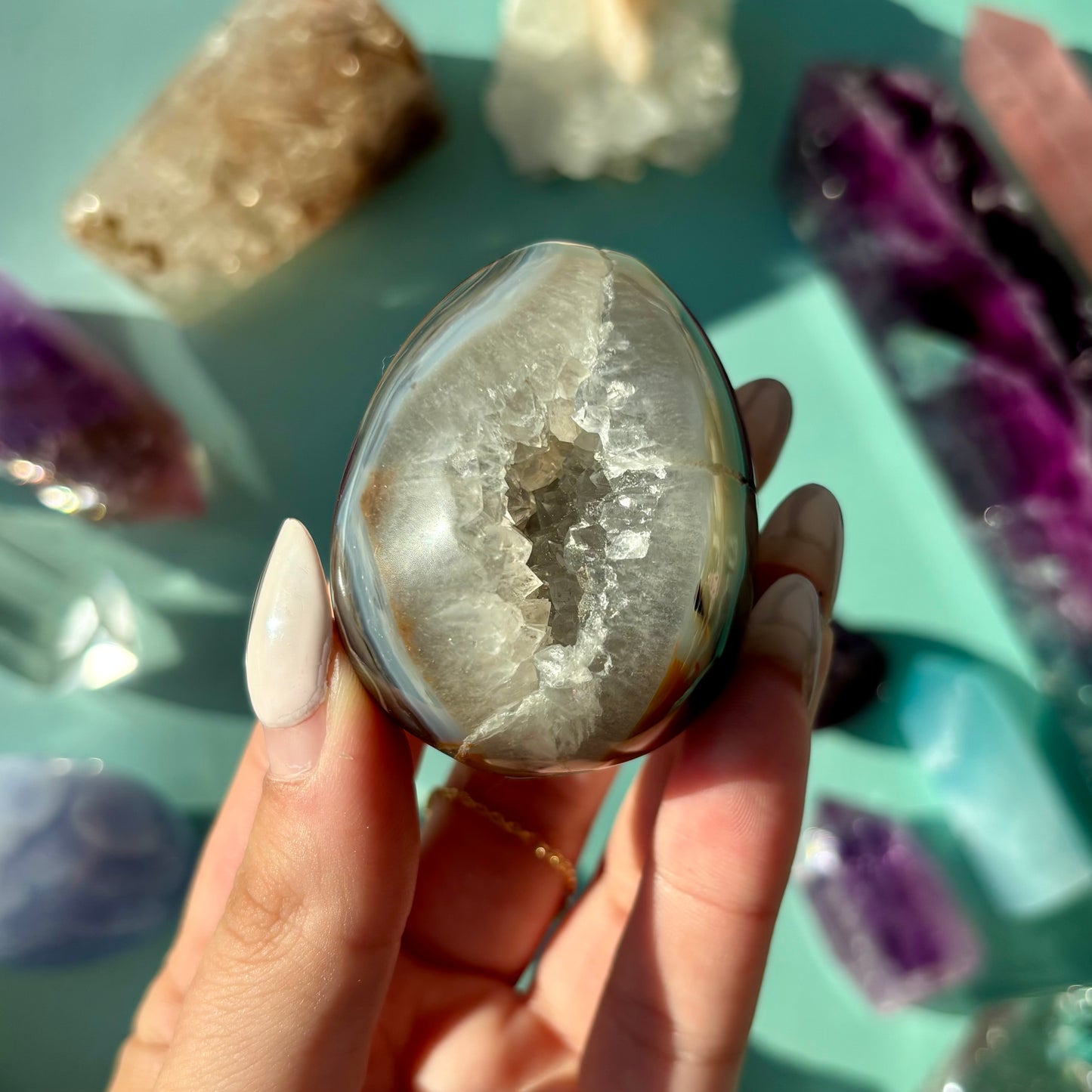 AGATE DRUZY EGGS