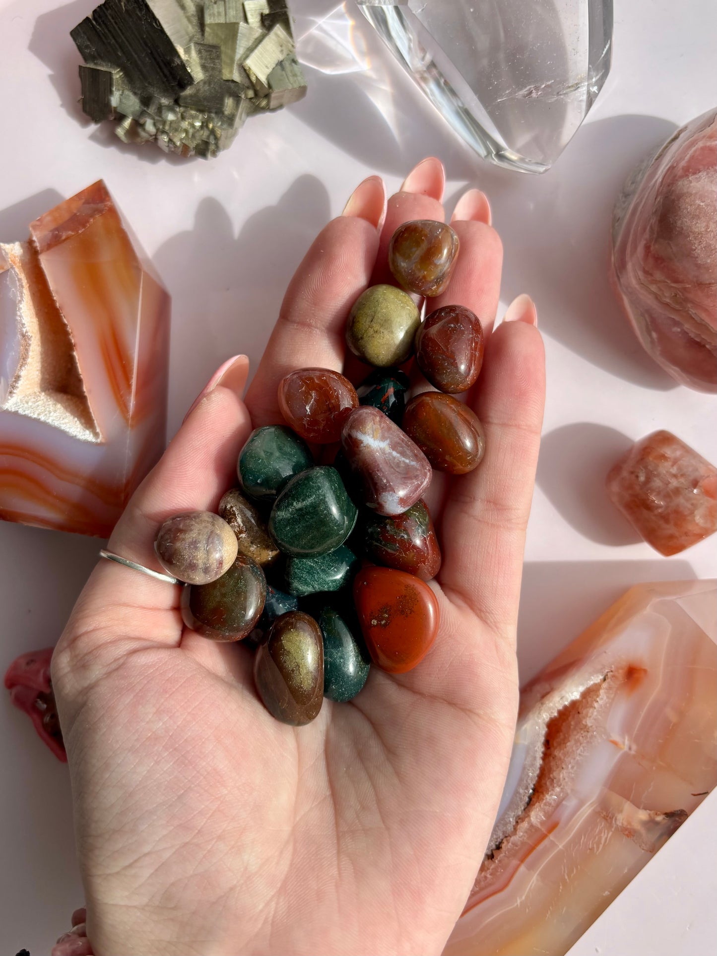 MINI FANCY JASPER TUMBLE