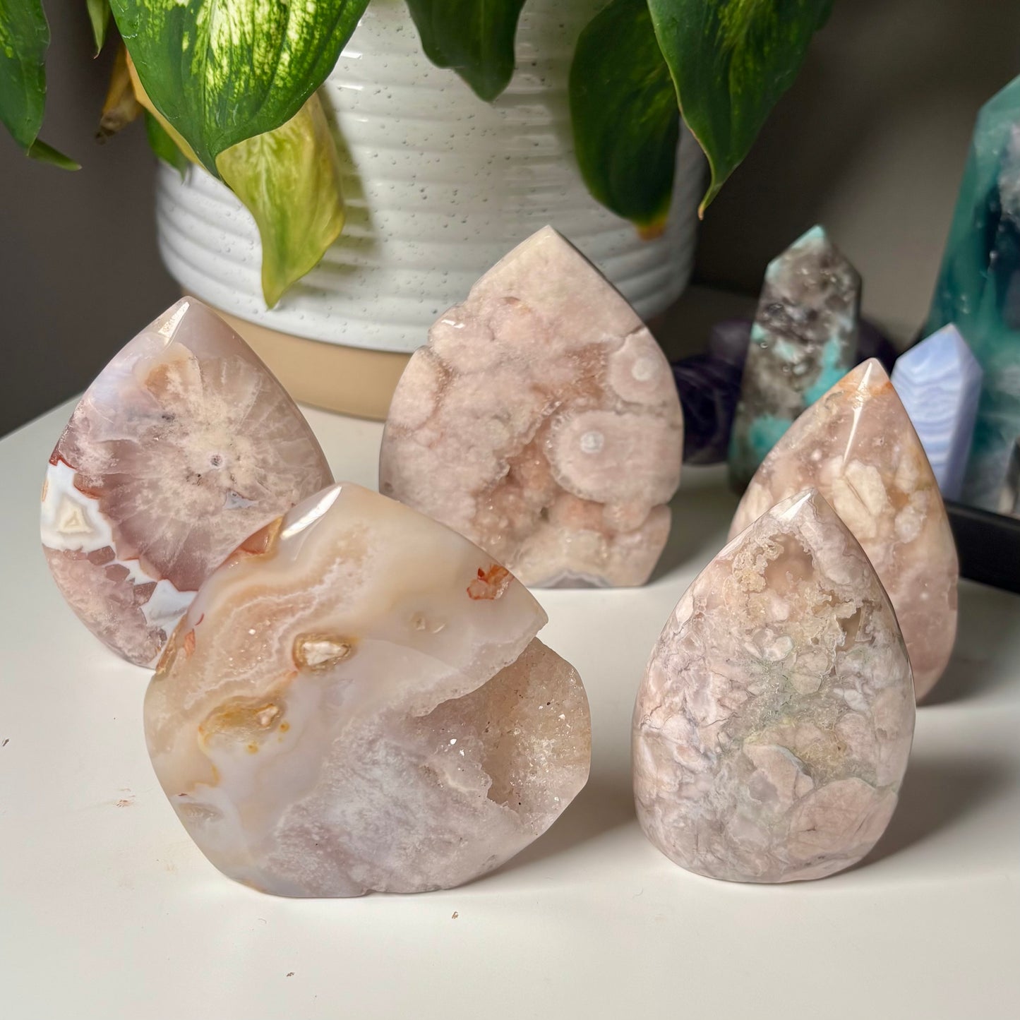 FLOWER AGATE FREEFORMS