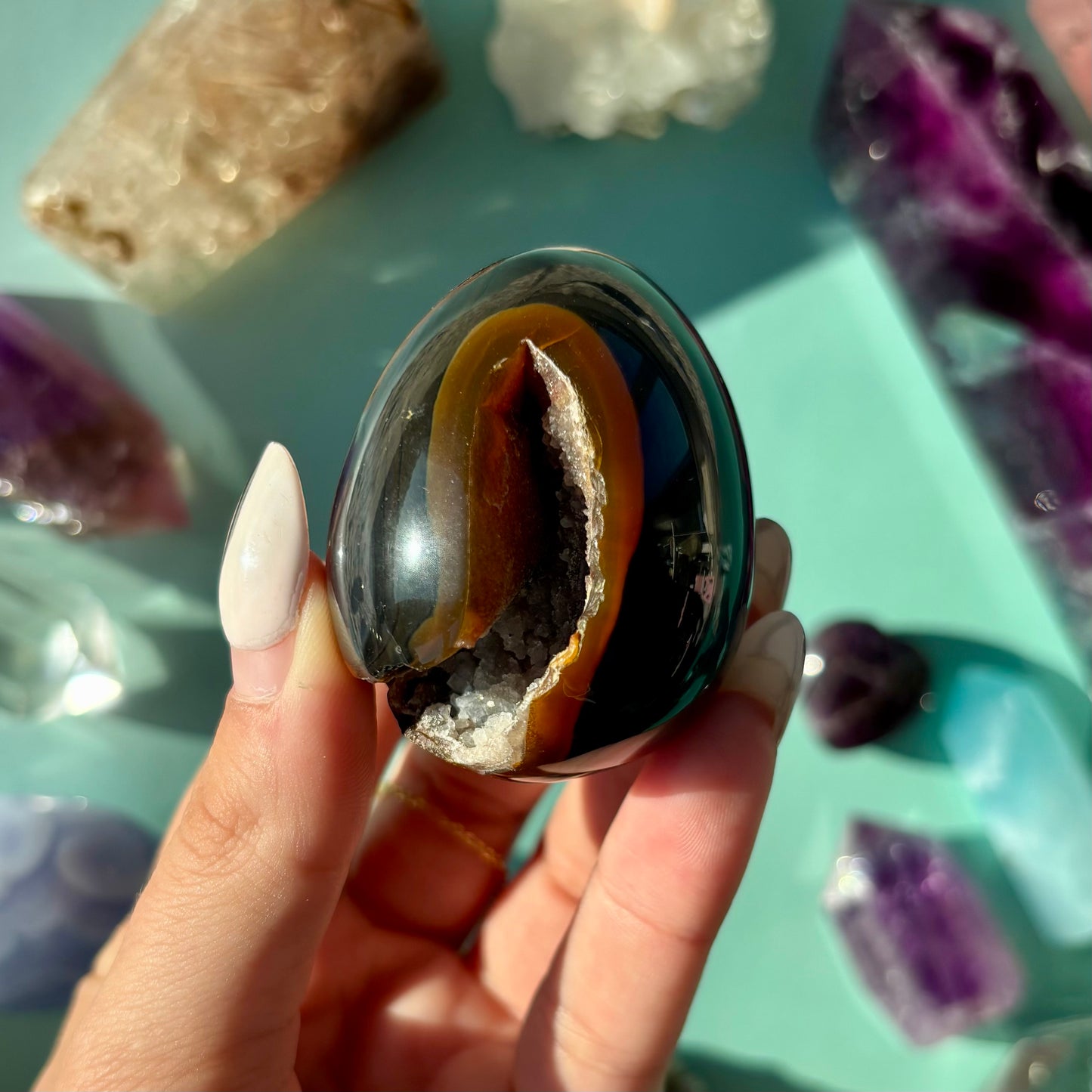 AGATE DRUZY EGGS