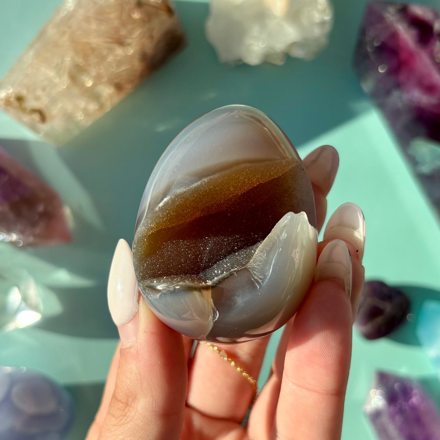 AGATE DRUZY EGGS