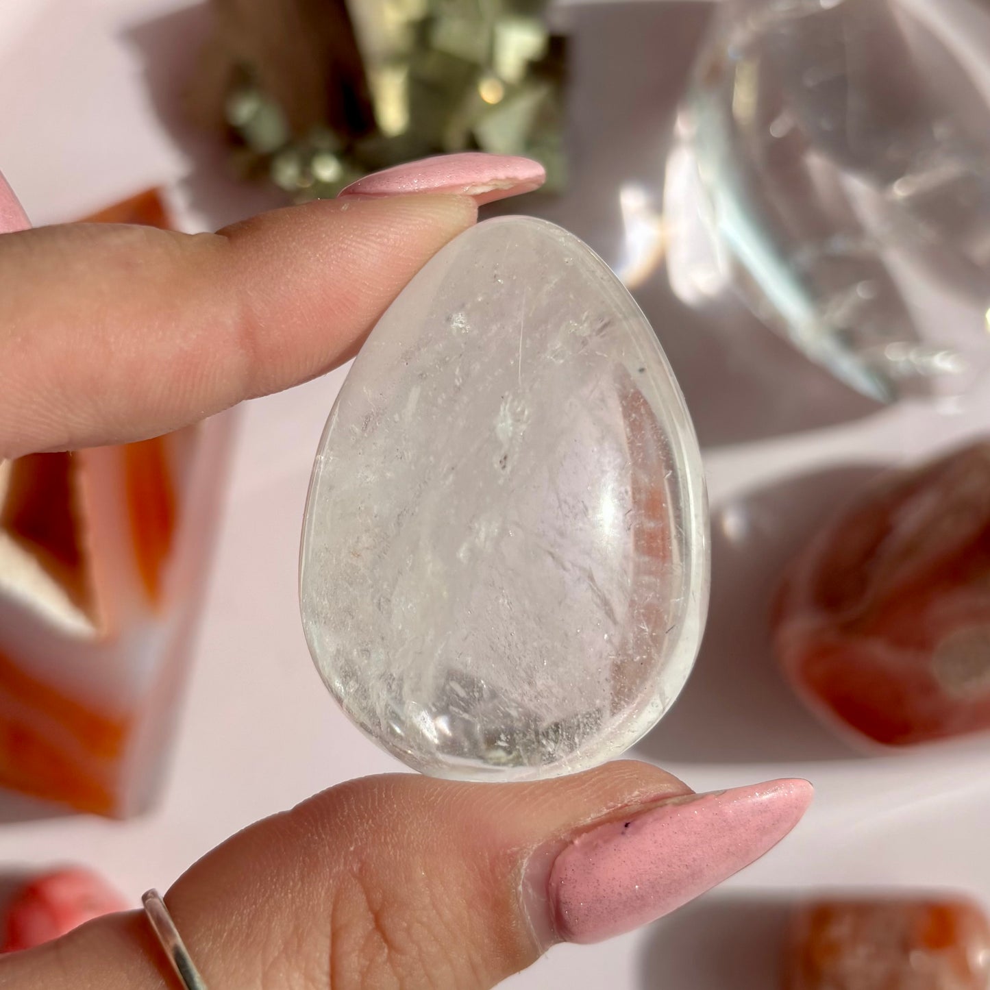 CLEAR QUARTZ EGG