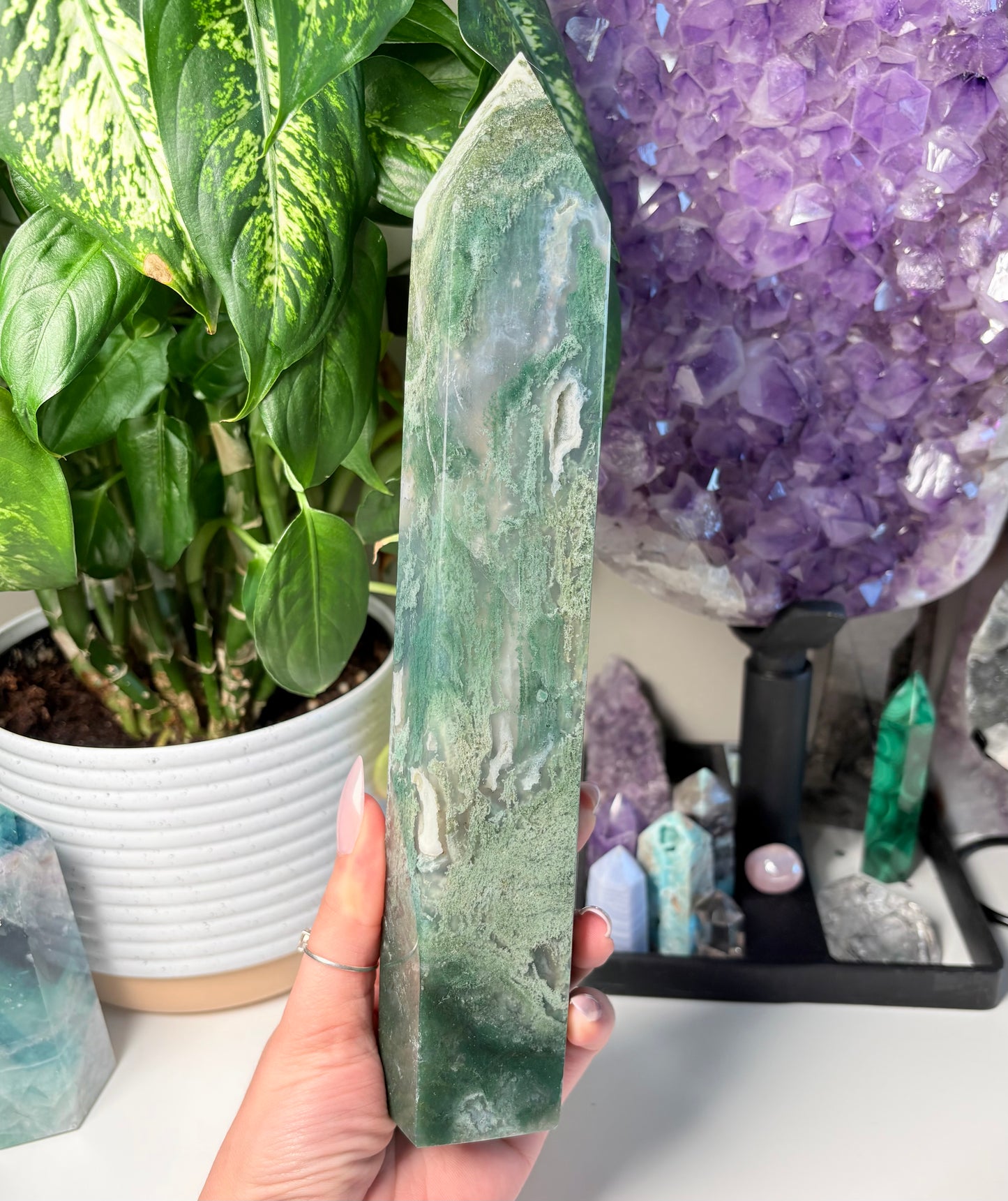 MOSS AGATE TOWERS