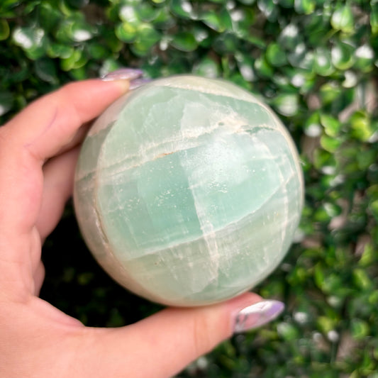 PISTACHIO CALCITE SPHERES