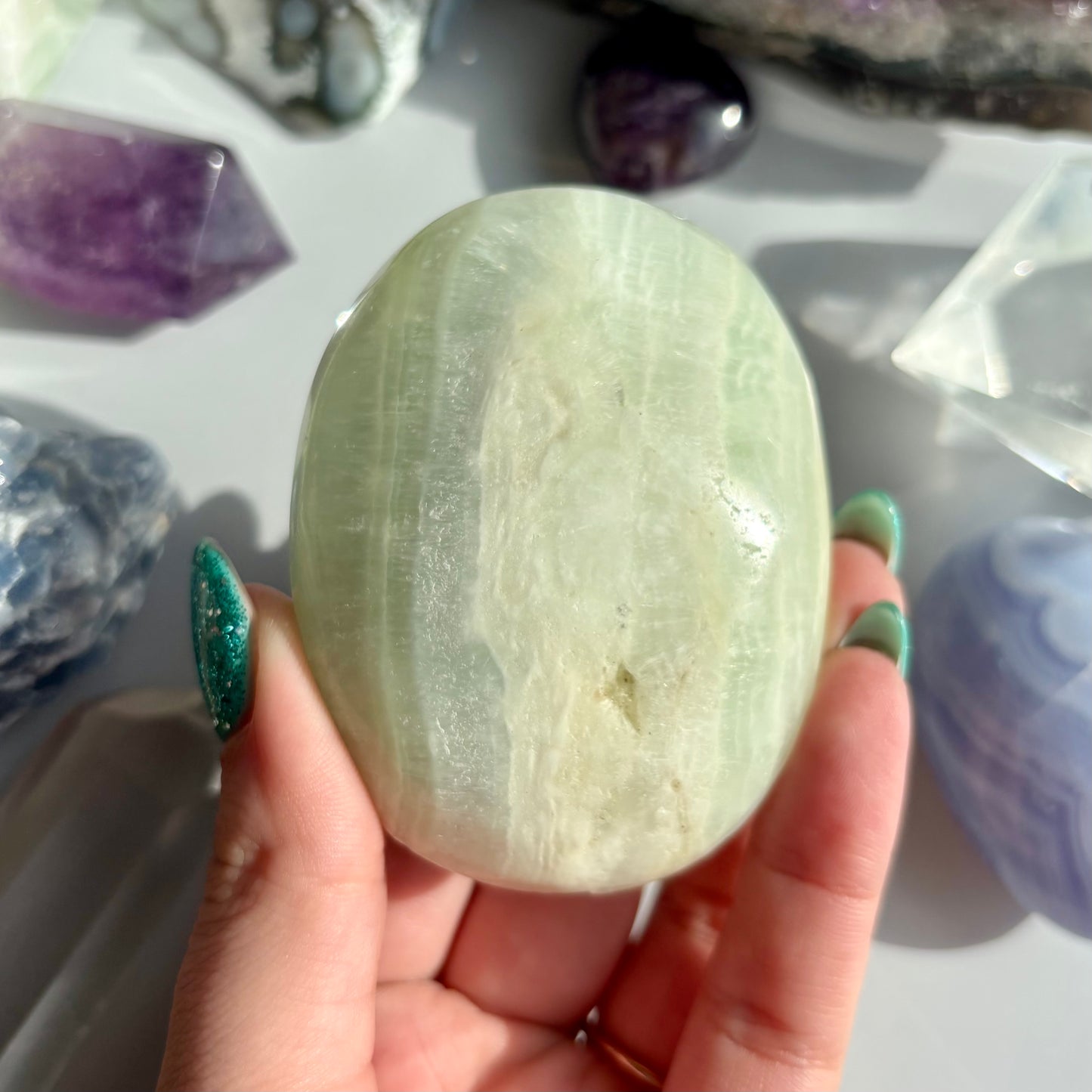 PISTACHIO CALCITE PALMSTONE