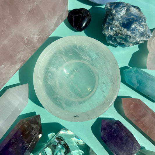 CLEAR QUARTZ BOWL