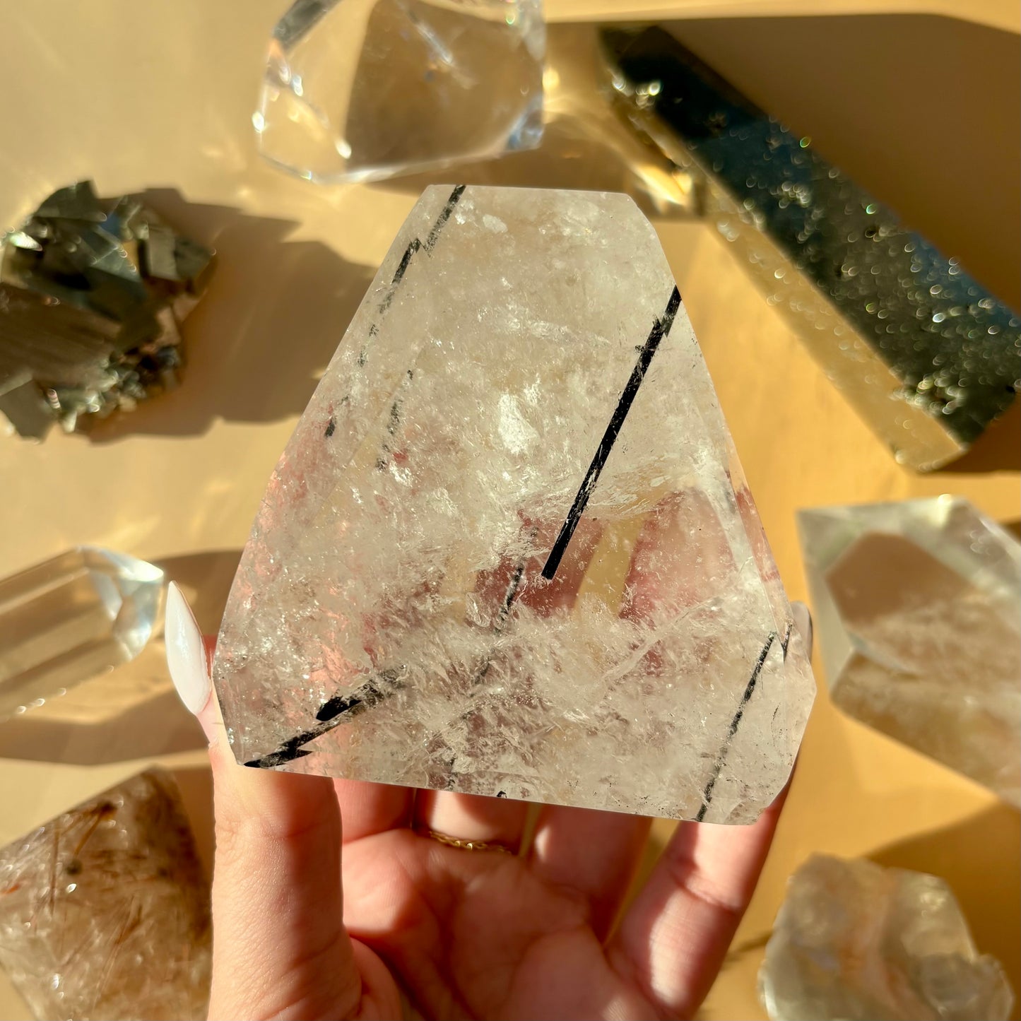 TOURMALATED QUARTZ FREEFORMS