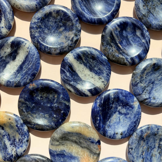 SODALITE WORRYSTONE - ROUND