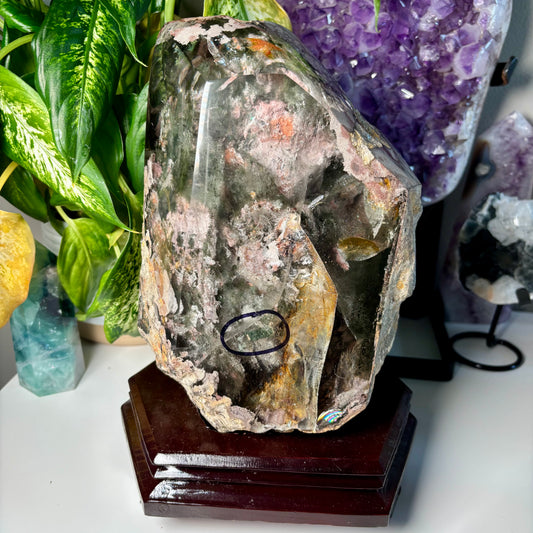 GARDEN QUARTZ ENHYDRO FREEFORM - 1777