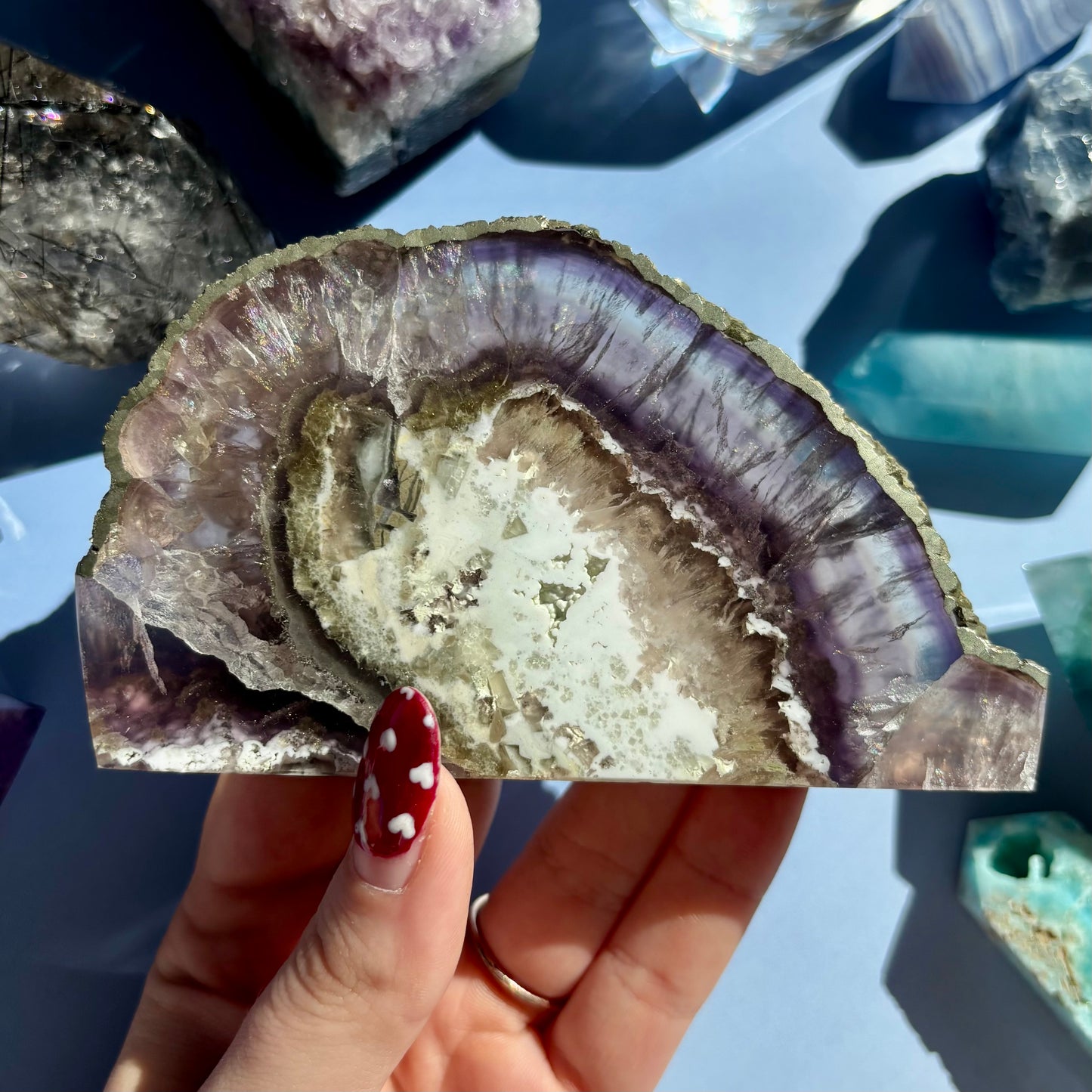 FLUORITE/PYRITE FREEFORMS