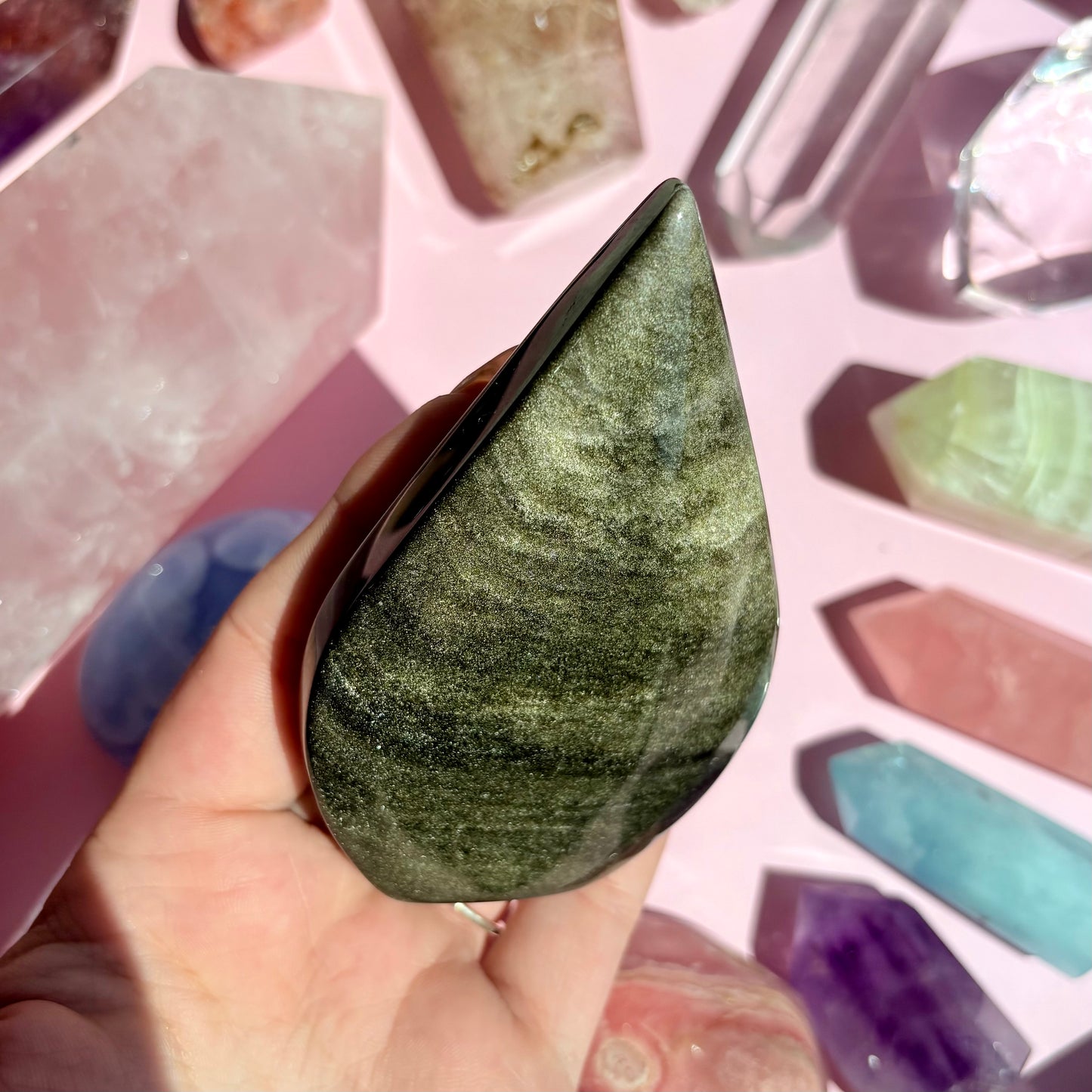 GOLD SHEEN OBSIDIAN FREEFORM