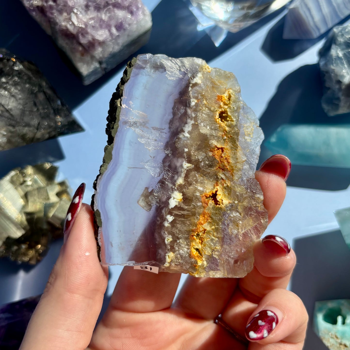 FLUORITE/PYRITE FREEFORMS