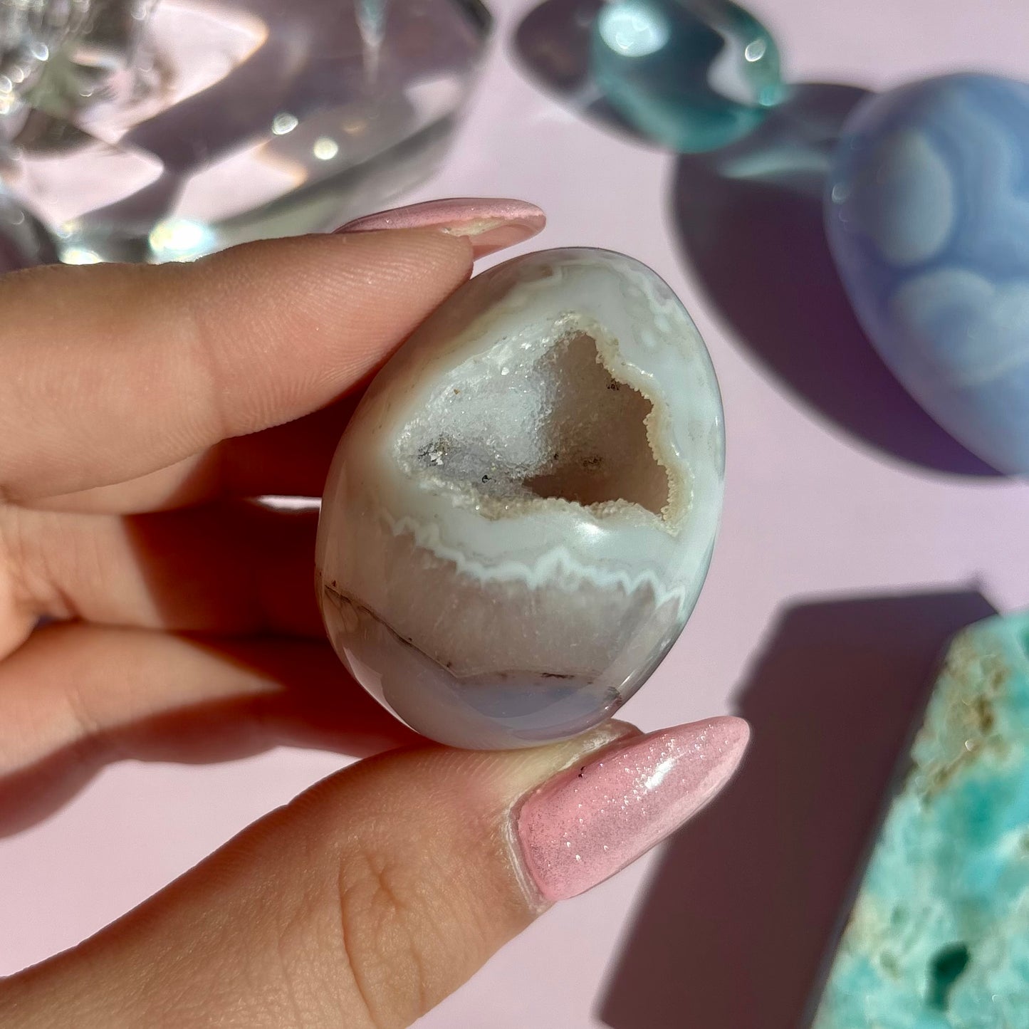 AGATE DRUZY EGGS