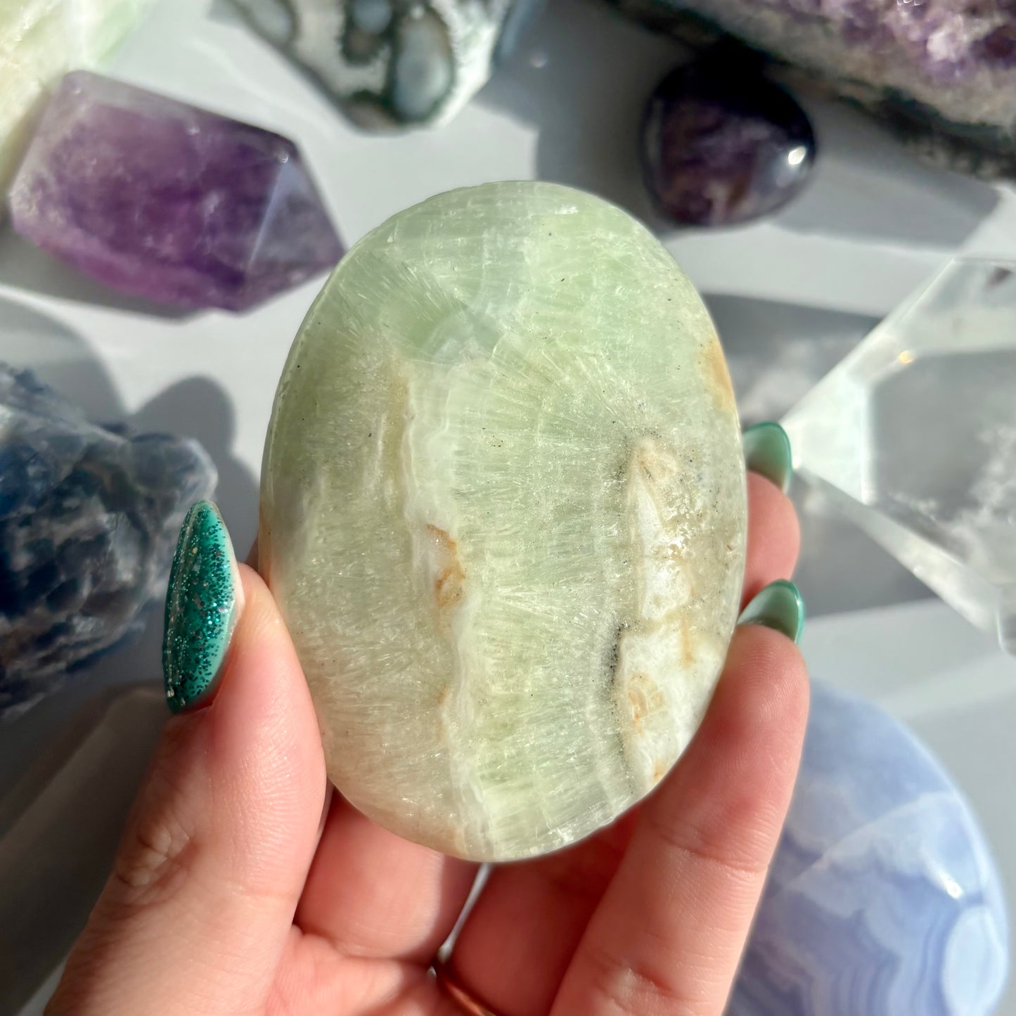 PISTACHIO CALCITE PALMSTONE