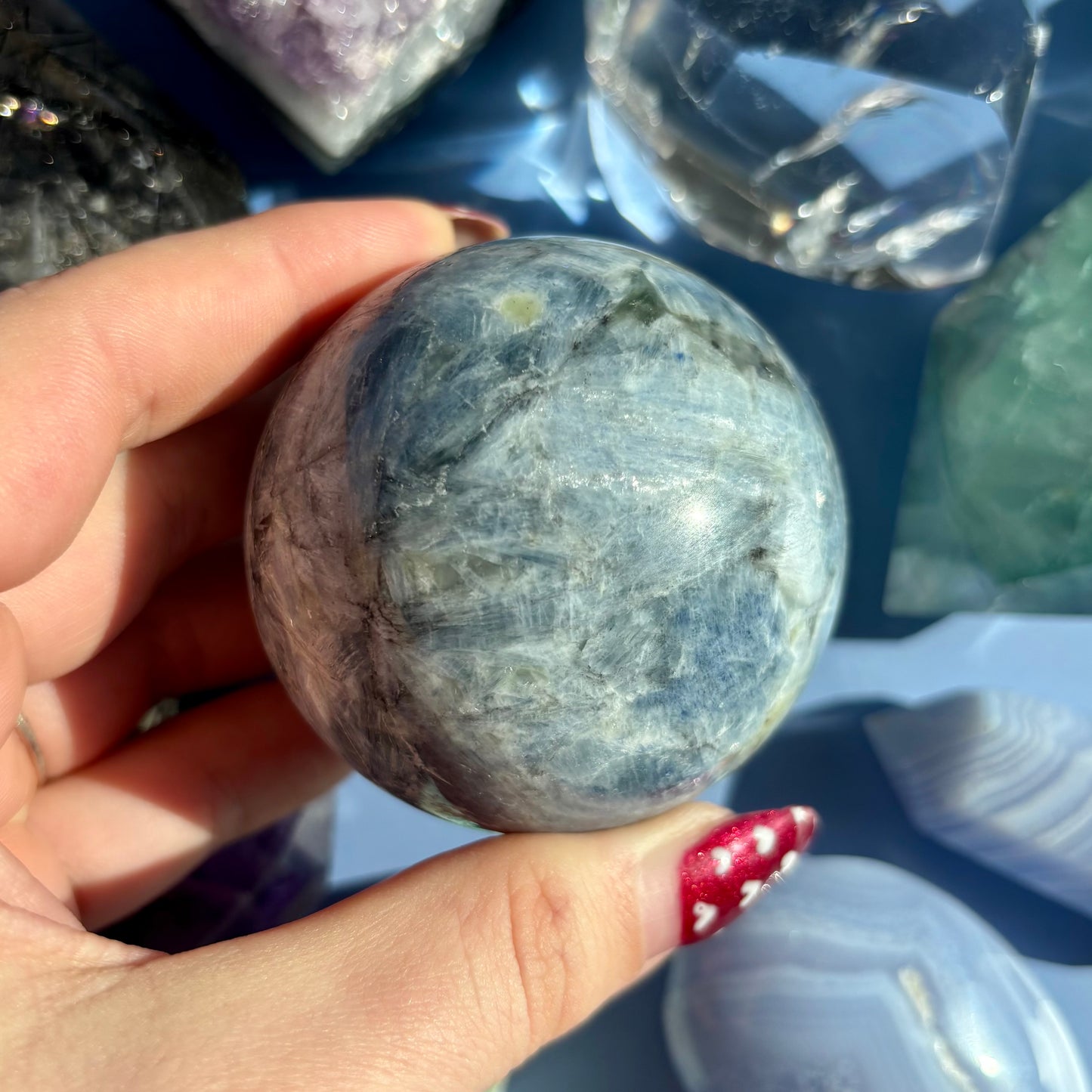 BLUE KYANITE SPHERES