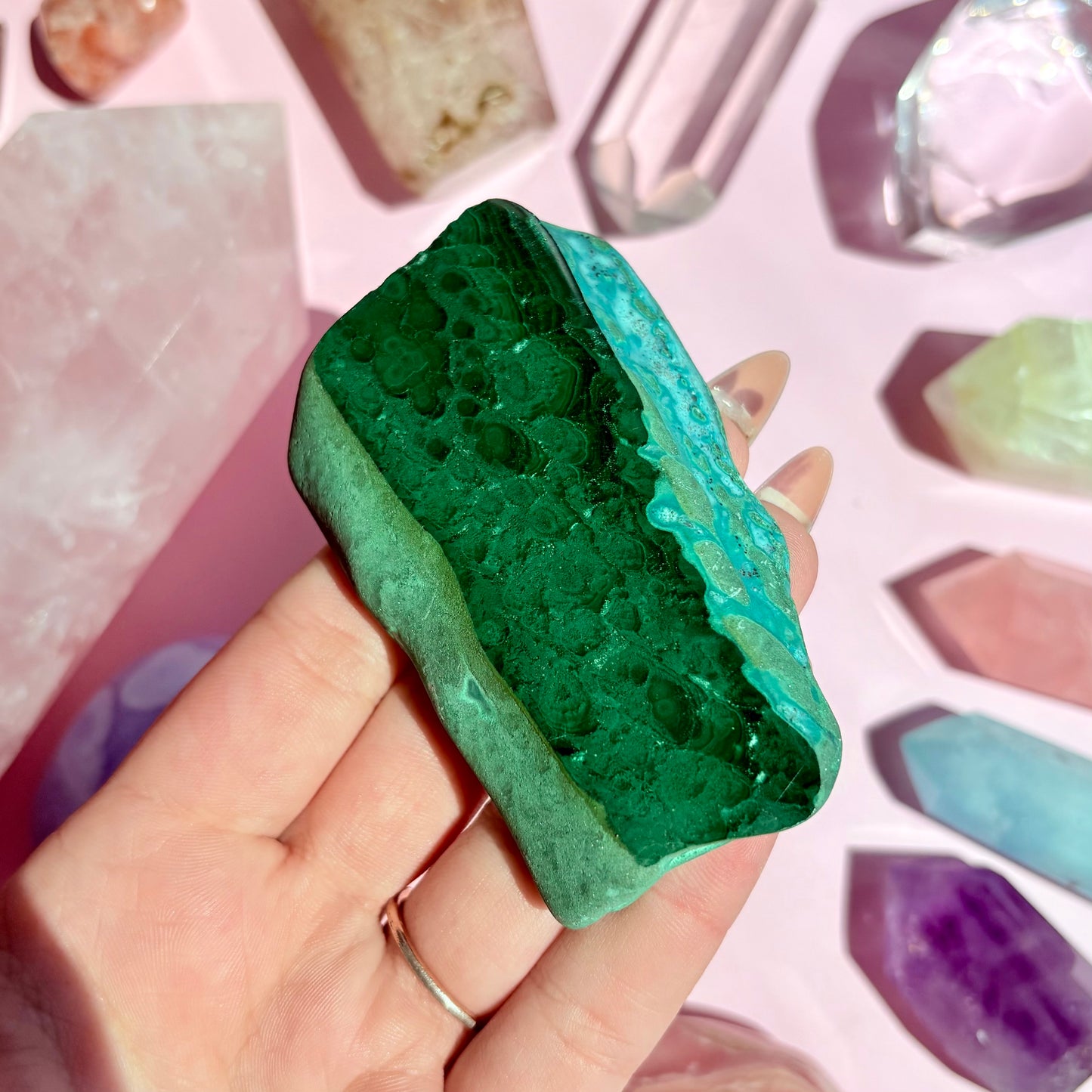CHRYSOCOLLA/MALACHITE FREEFORMS