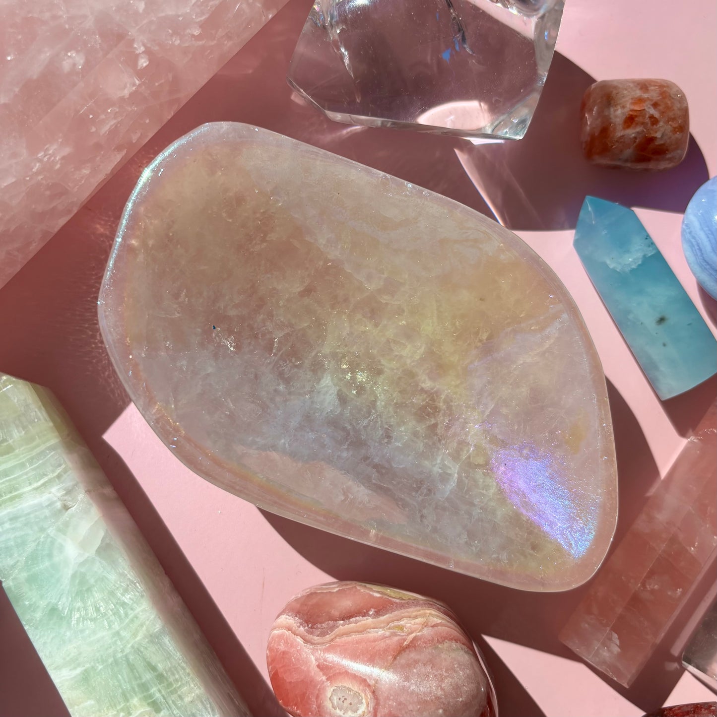 AURA ROSE QUARTZ BOWLS