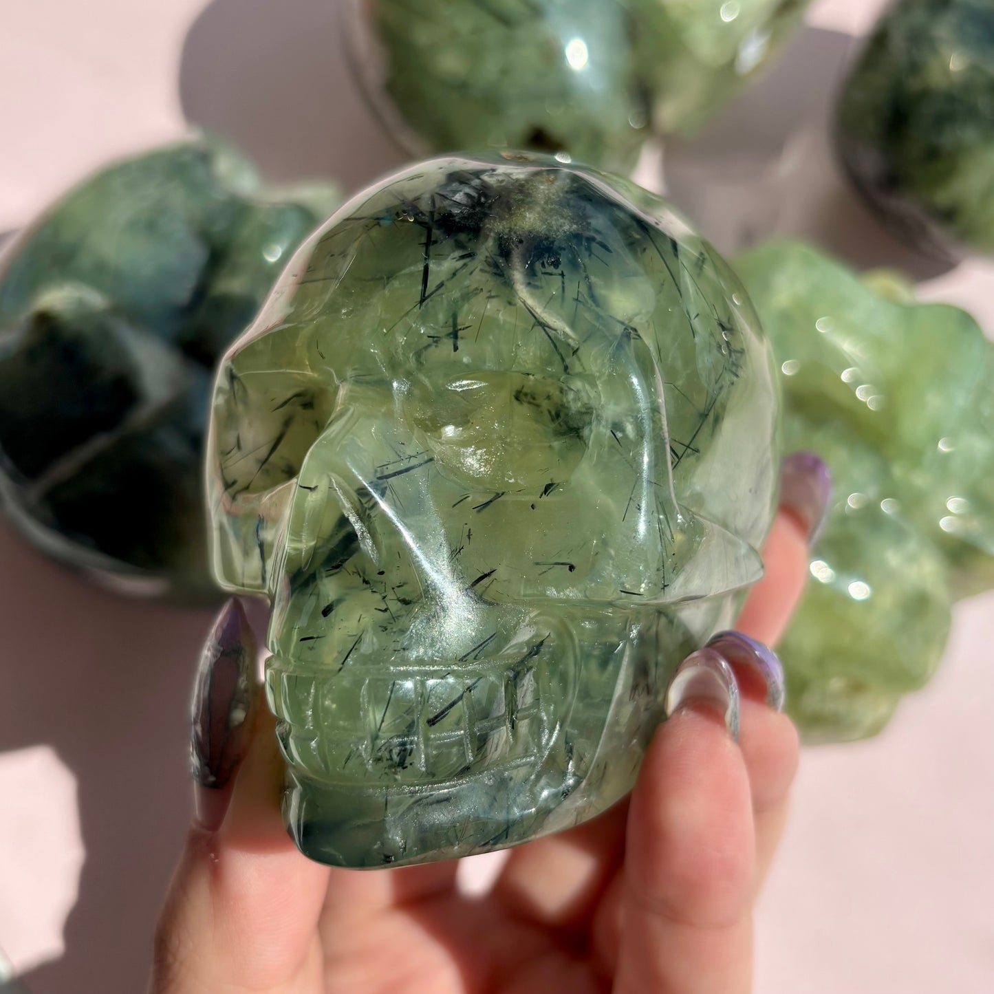 PREHNITE SKULLS