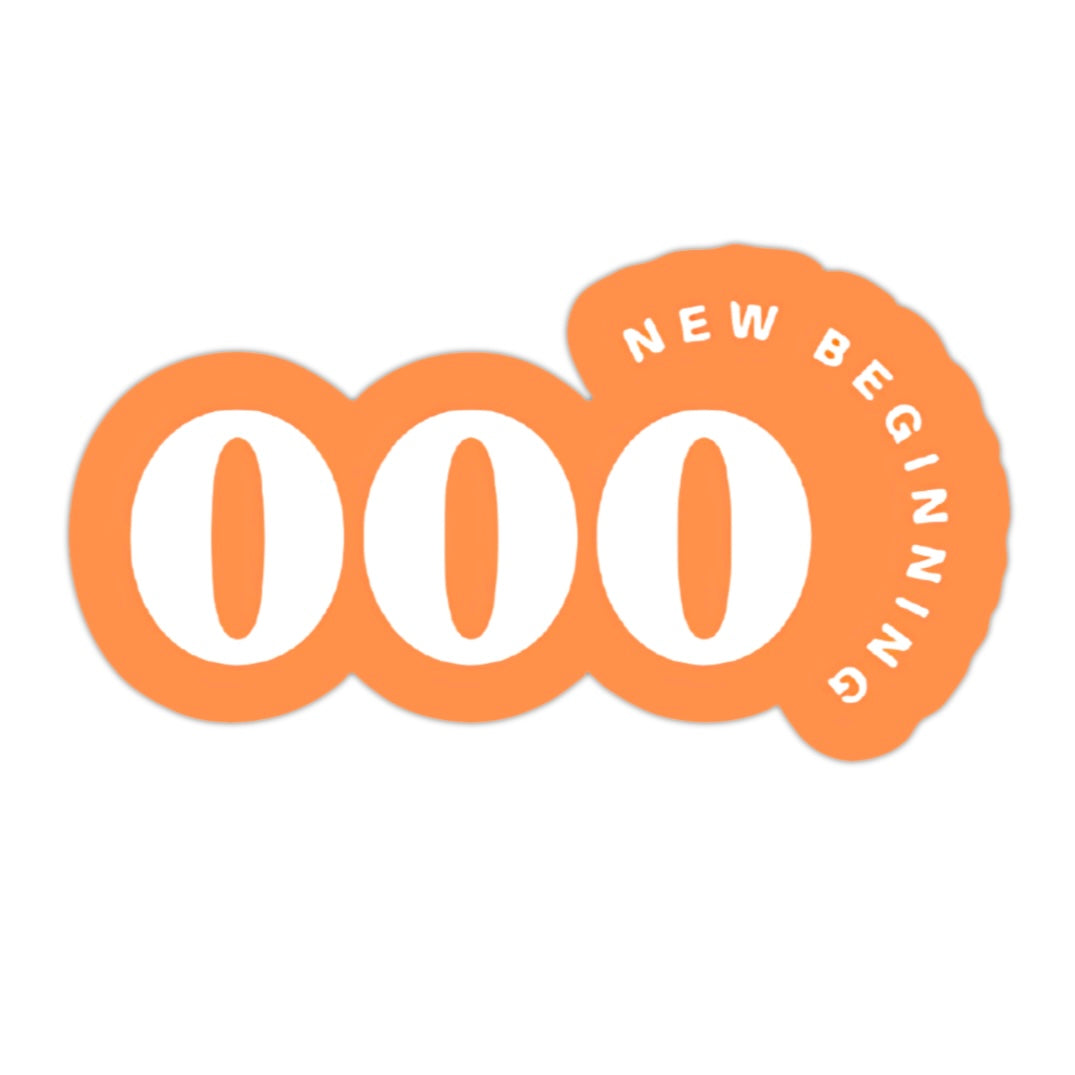 000 NEW BEGINNING STICKER 🧡