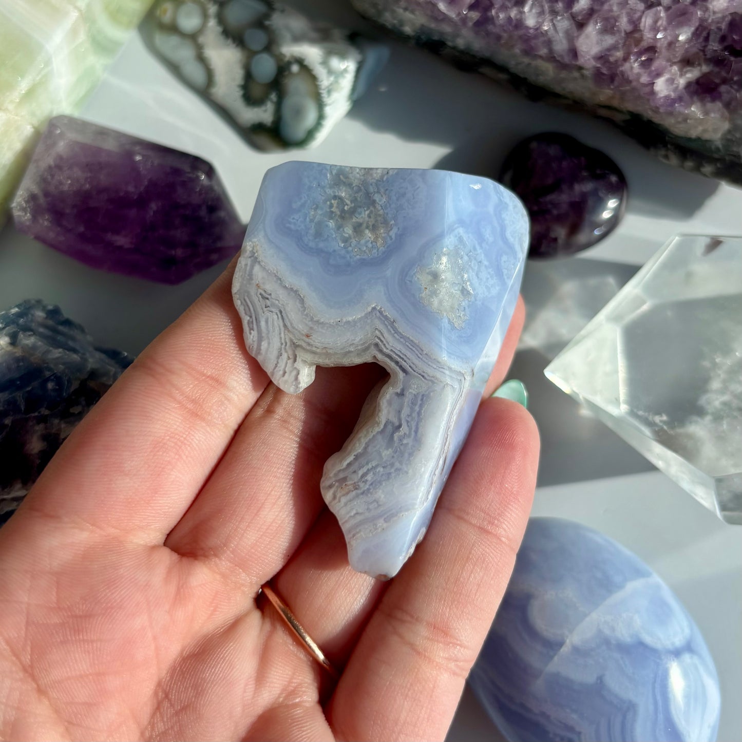 BLUE LACE AGATE FREEFORM